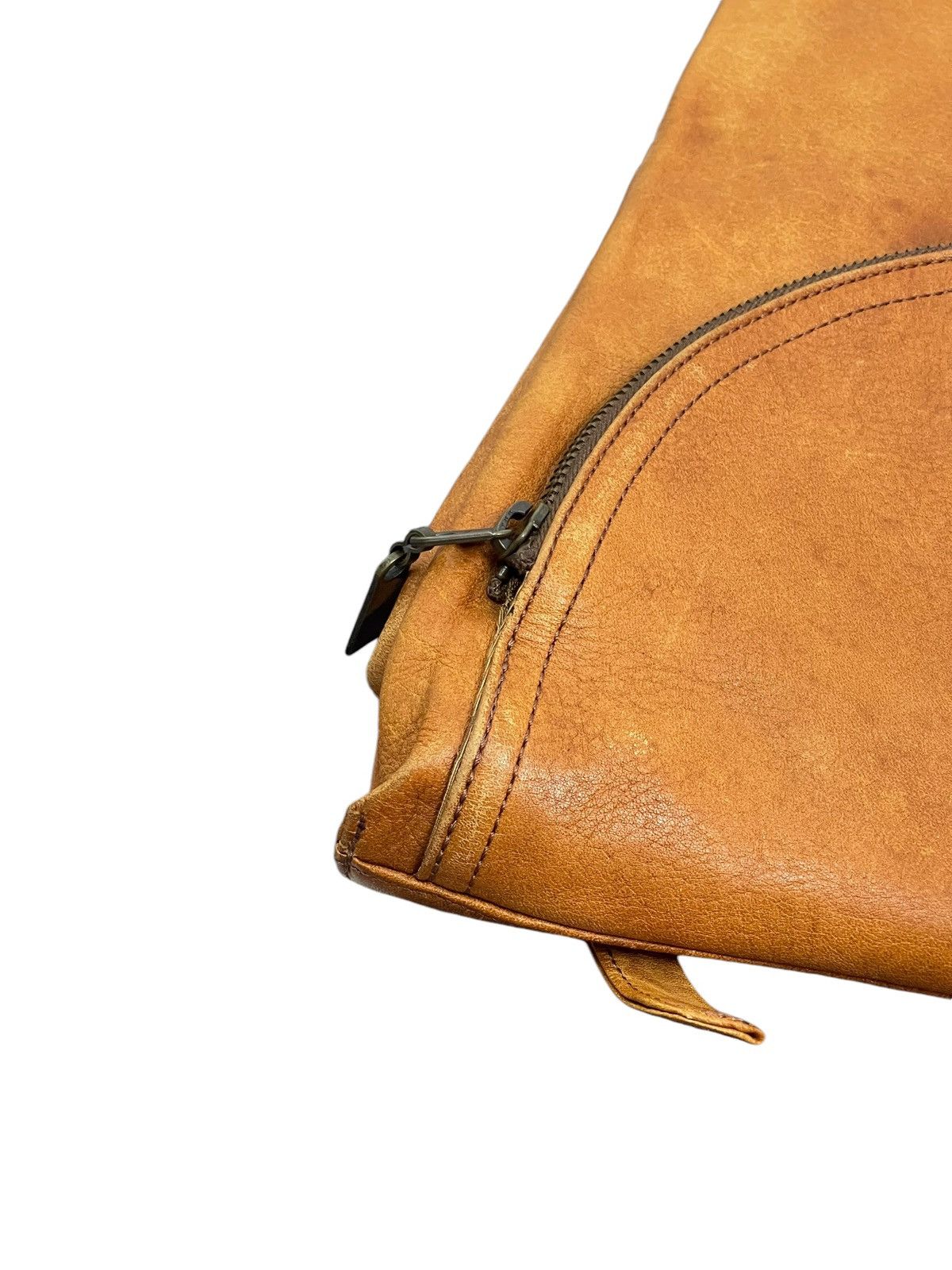 Japanese Brand Full Leather Vtg El Domain Backpack Bag 1🟩1 Size ONE SIZE - 6 Thumbnail