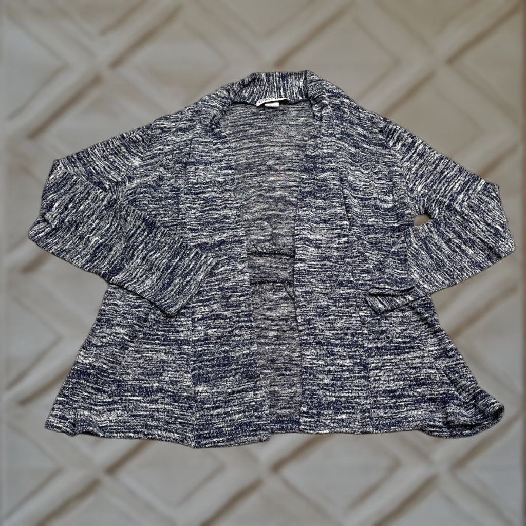 Vintage Carol Rose Cardigan Women S Heather Blue Midweight Stretch Soft Sweater Size S / US 4 / IT 40 - 1 Thumbnail