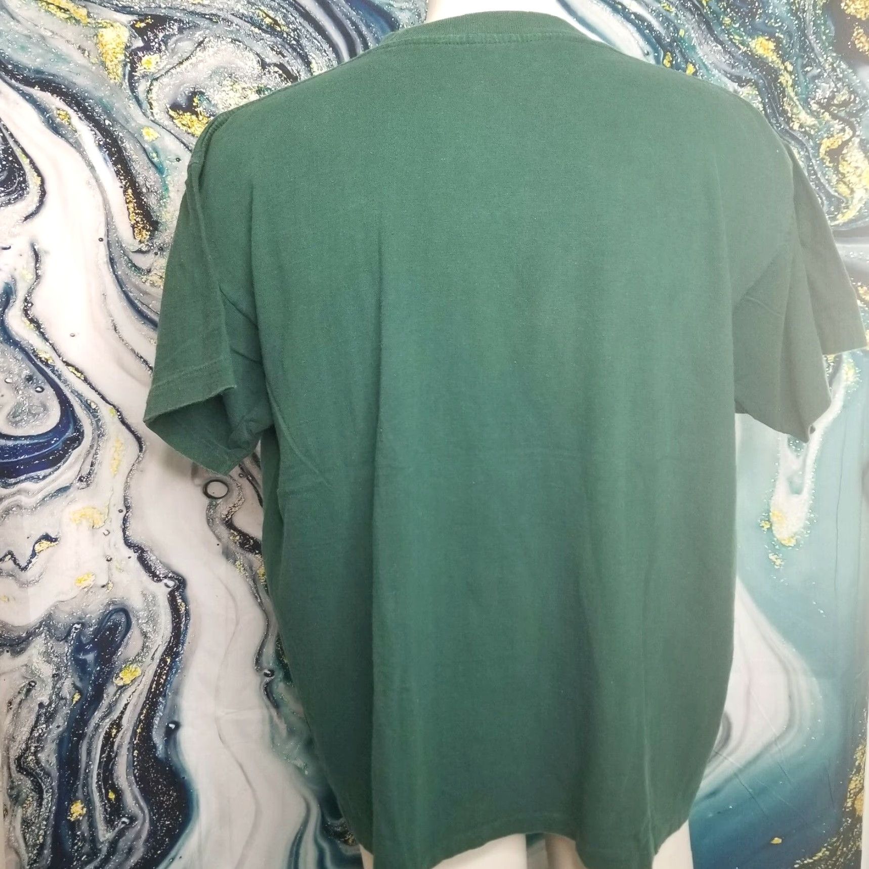 Vintage VINTAGE Savvy 90s Graphic T-Shirt Best Dad In The World Green 3XL Mens Size US XXL / EU 58 / 5 - 2 Thumbnail