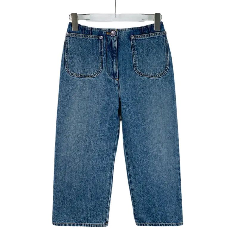 Chanel Chanel Blue Denim Jeans for Women 0089 Size 23" - 1 Thumbnail