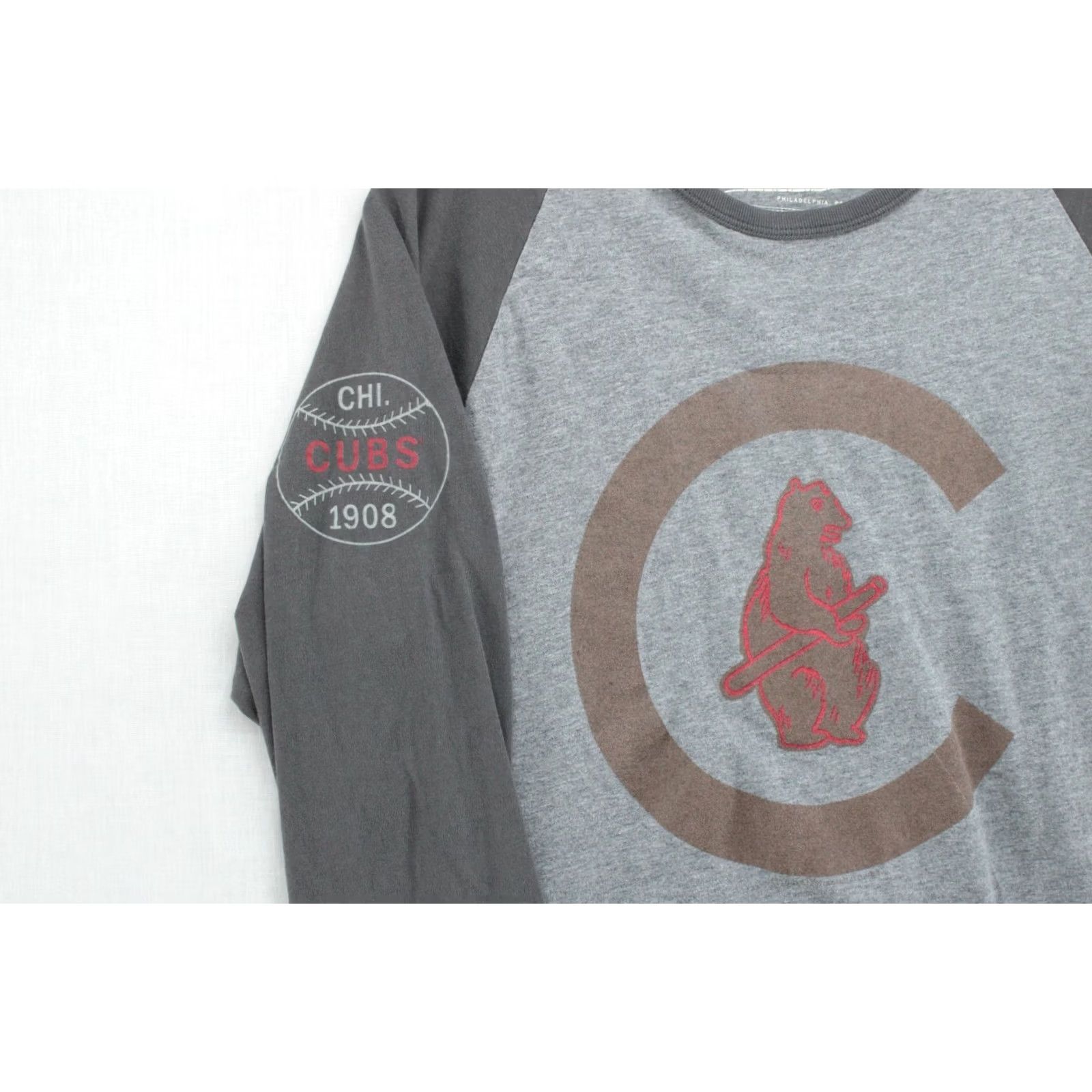 Mitchell & Ness Mitchell & Ness Chicago Cubs 1908 Shirt Mens Medium Gray 3/4 Sleeve MLB Baseball Size US M / EU 48-50 / 2 - 5 Thumbnail
