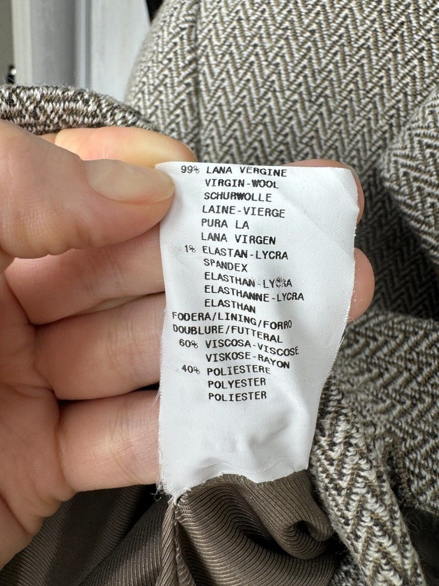 Armani Collezioni Armani Collezioni made in Italy grey wool herringbone blazer Size M / US 6-8 / IT 42-44 - 11 Thumbnail