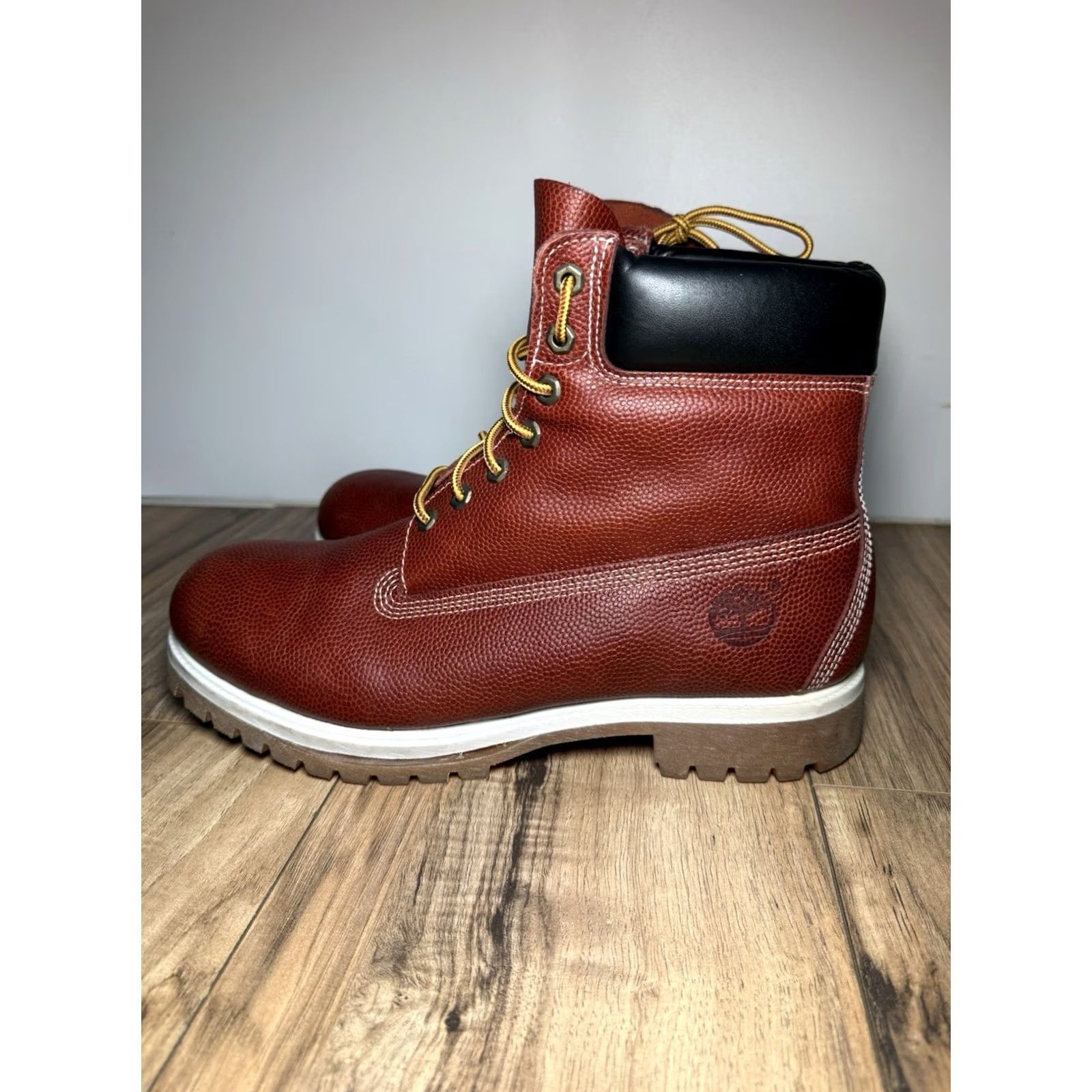 Timberland VINTAGE Timberland Football Leather Limited Edition 6 Inch Boots Mens 12 Size US 12 / EU 45 - 3 Thumbnail
