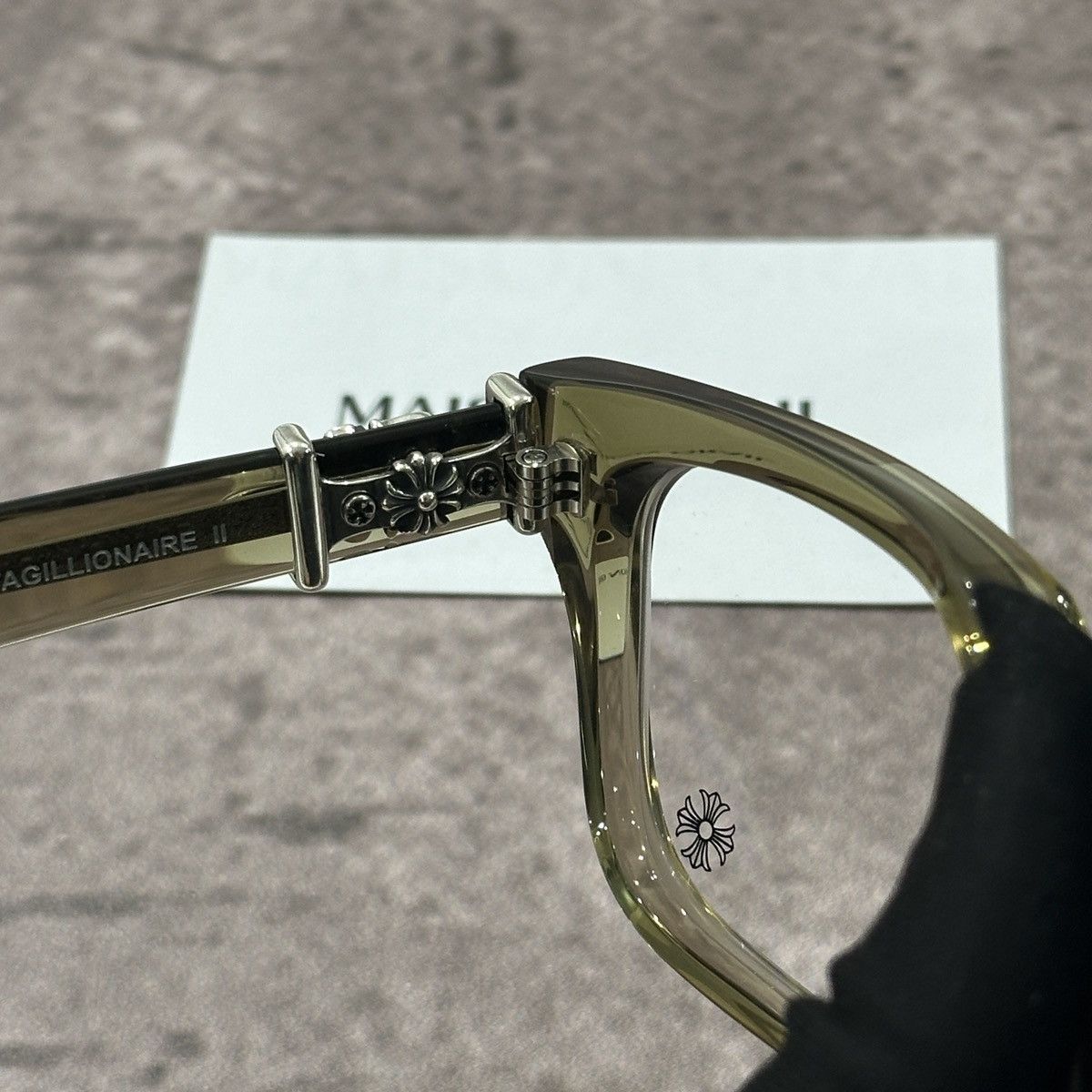 Chrome Hearts CHROME HEARTS VAGILLIONAIRE II ARMY EYEWEAR Size ONE SIZE - 4 Thumbnail