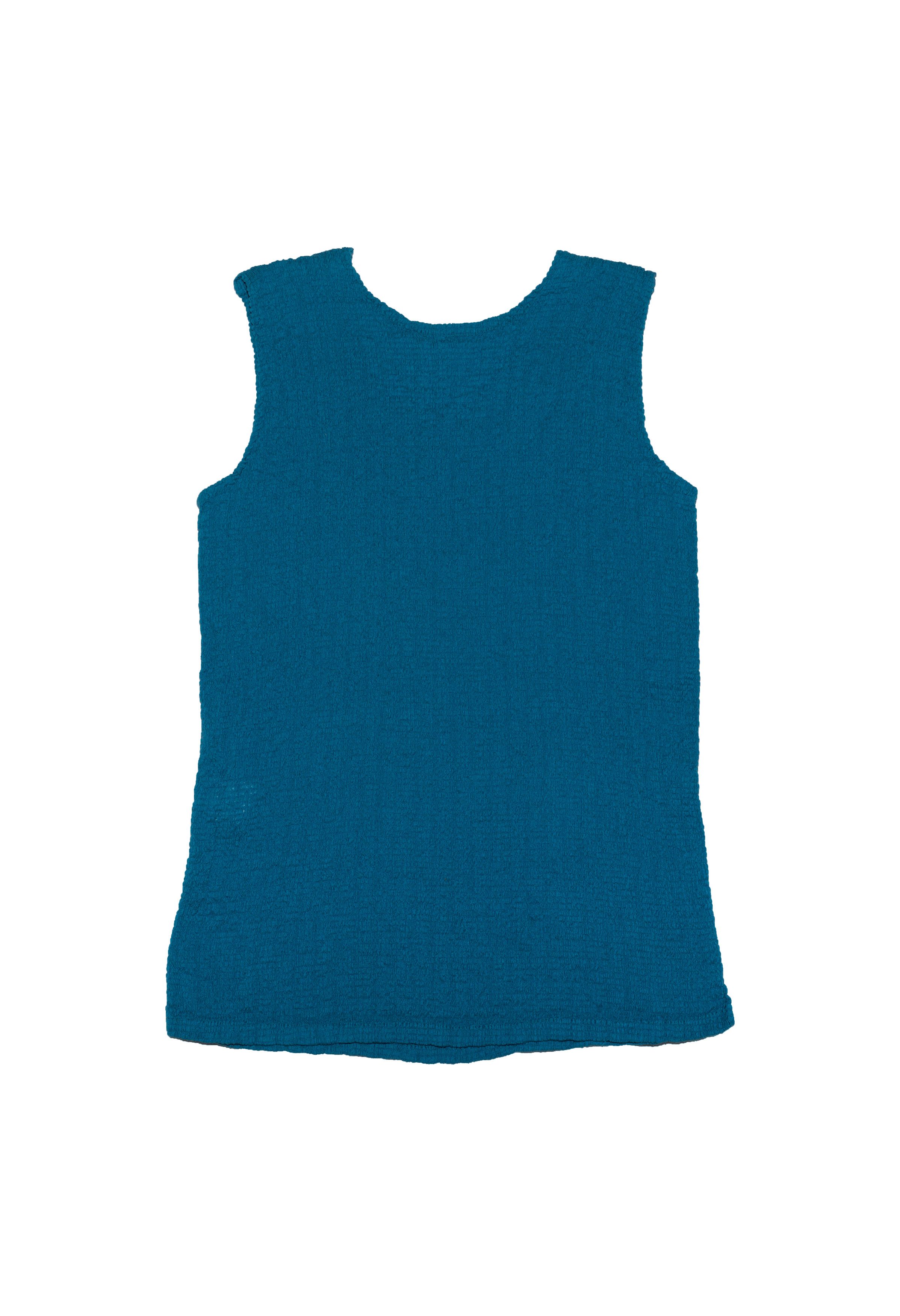 Issey Miyake CRINKLE CAULIFLOWER PLEAT VEST TANK TOP Size M / US 6-8 / IT 42-44 - 2 Thumbnail