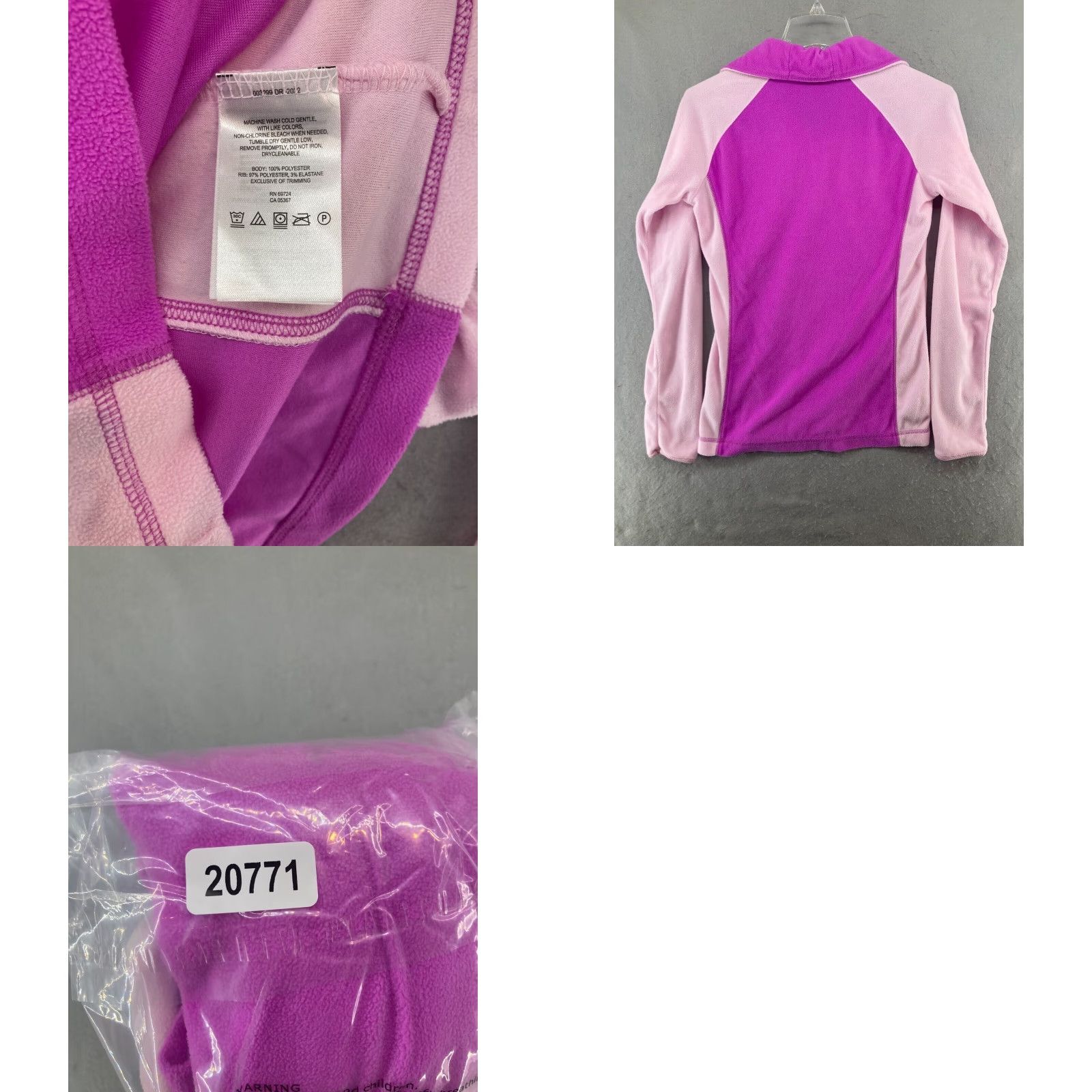 Pinko Columbia Womens Fleece Pullover XS Pink Breast Cancer Awareness Outdoor Athletic Shirt Size XS / US 0-2 / IT 36-38 - 8 Thumbnail