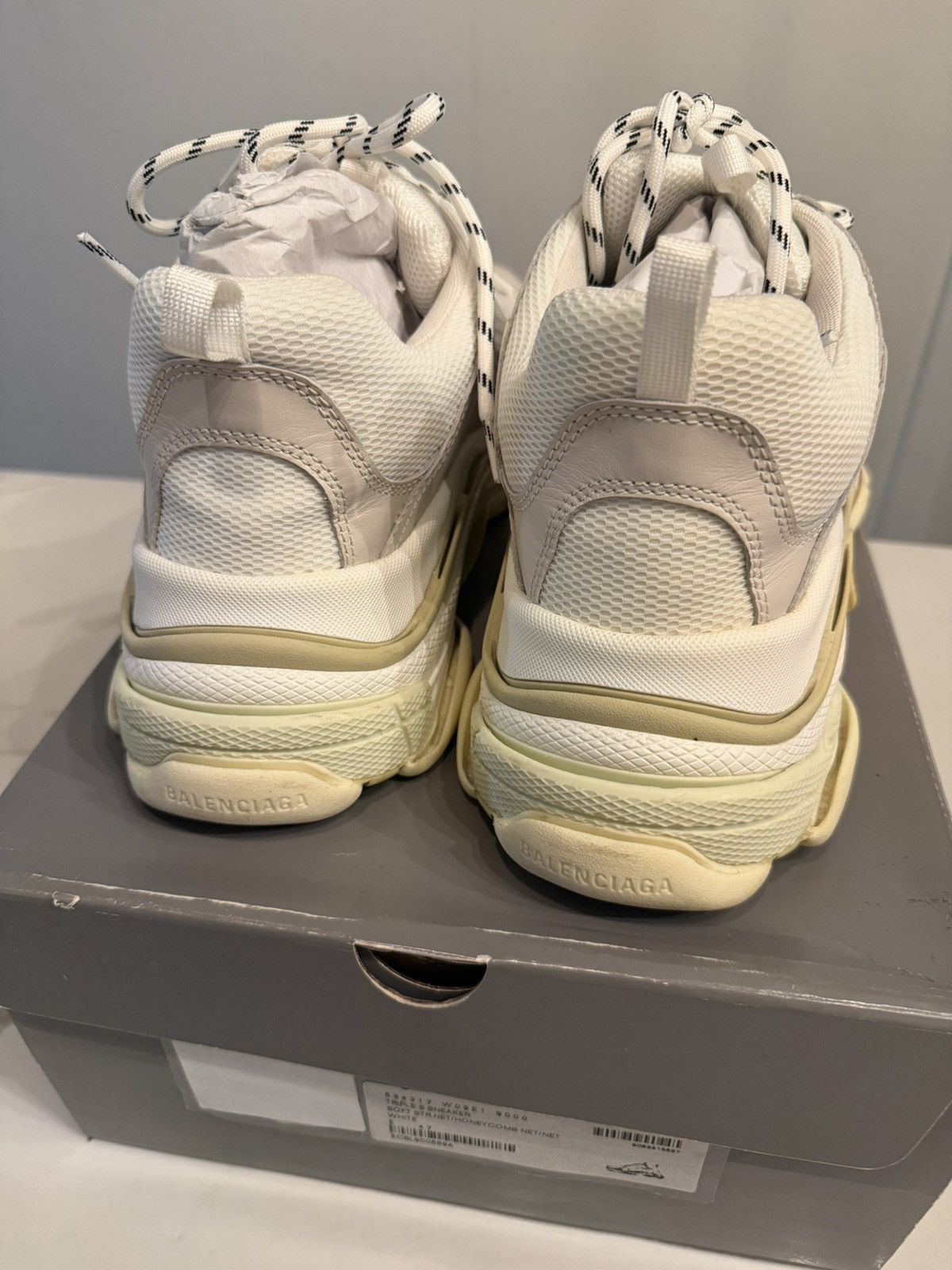 Balenciaga White Balenciaga Triple S Sneaker Size US 14 / EU 47 - 2 Thumbnail