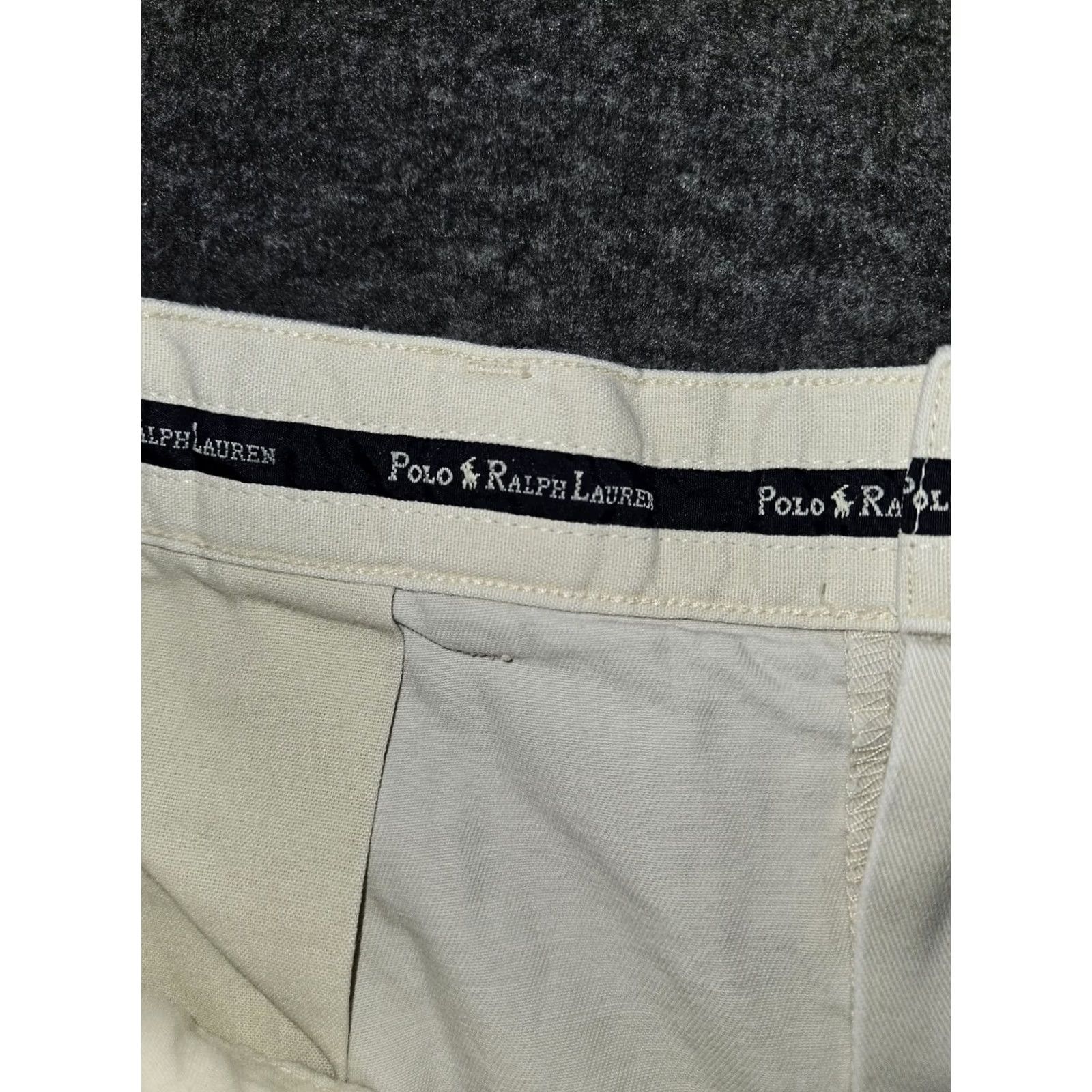 Polo Ralph Lauren VINTAGE Polo Ralph Lauren Chino Shorts Men 38 Beige Khaki Pleated 90s Preppy Logo Zipper Buttons Pocket Size US M / EU 48-50 / 2 - 2 Thumbnail