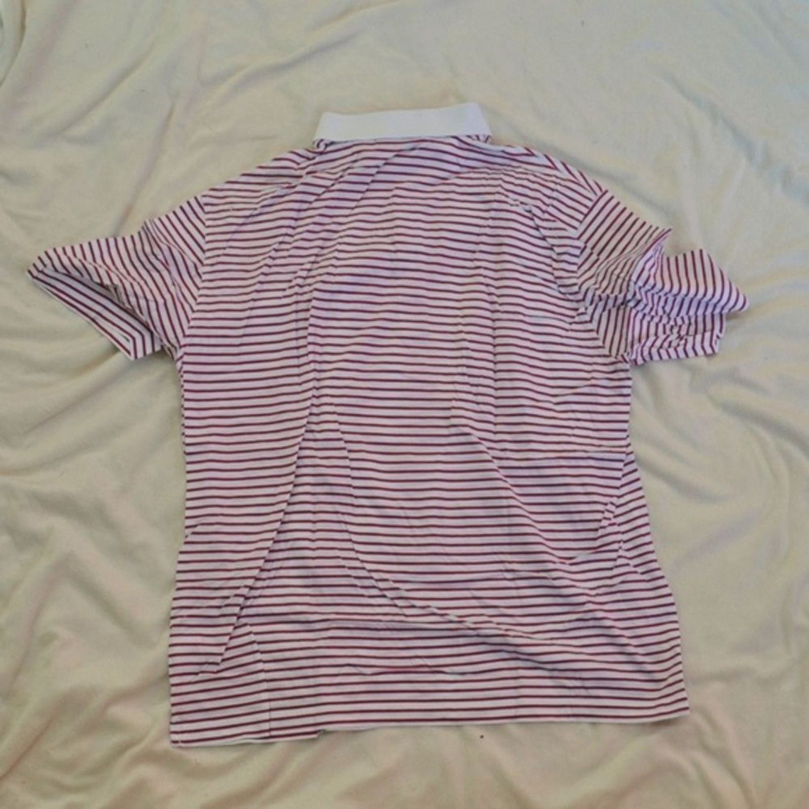 Bobby Jones Bobby Jones Red & White Striped Polo Shirt | Sz L Size US L / EU 52-54 / 3 - 5 Thumbnail