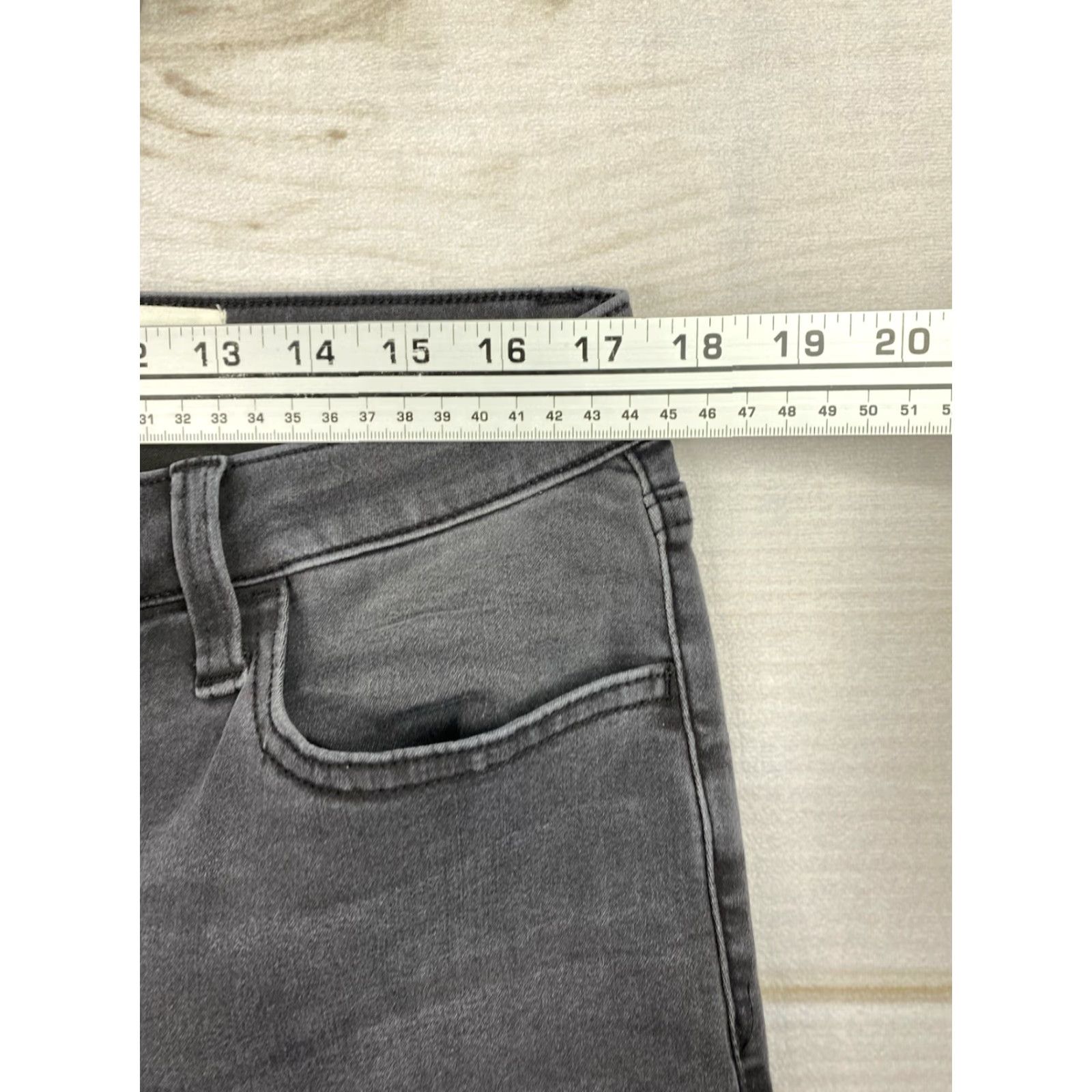 Vintage Cosmic Blue Love Jeans Womens 16W Black Distressed Skinny Stretch Pockets 5-Pocket Denim 26.5in Inseam Size 16W Adult Womens Size 38" / US 16 / IT 52 - 4 Thumbnail