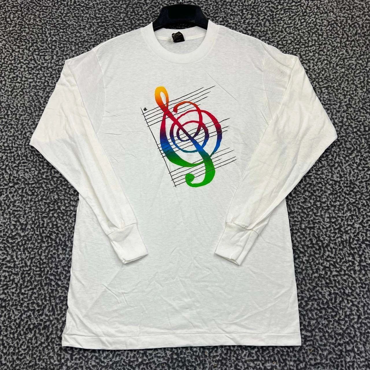 Anvil Vintage Apple IIgs College Shirt Men M Anvil Long Sleeve Size US M / EU 48-50 / 2 - 1 Thumbnail