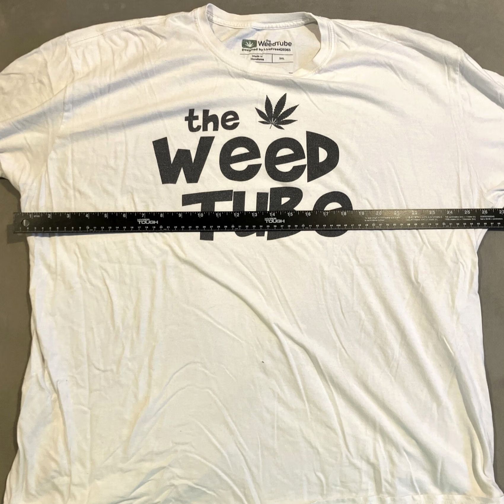 Vintage Weed Tube T-Shirt Cannabis 420 Men's Size XXL / XXXL White Short Sleeve Logo Hip Hop Counterculture Size US XXL / EU 58 / 5 - 5 Thumbnail