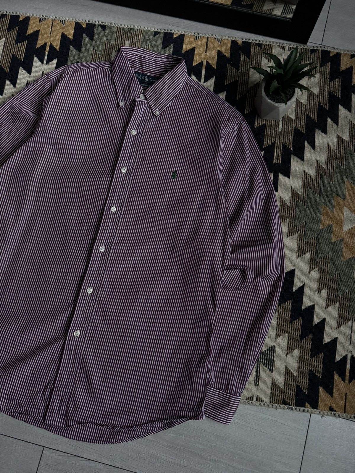 Polo Ralph Lauren Vintage Polo Ralph Lauren Stripped Button Up Shirt Size US M / EU 48-50 / 2 - 3 Thumbnail