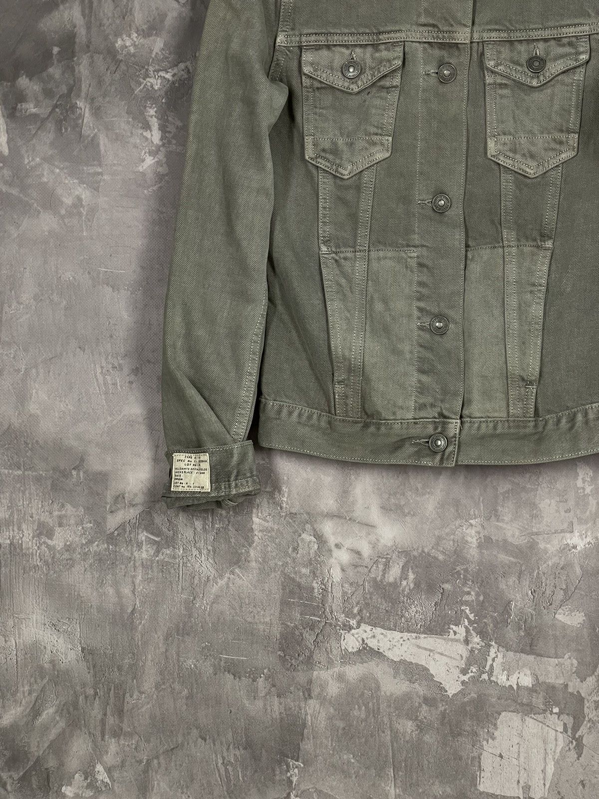 Allsaints × Japanese Brand Allsaints Archival Luxury Y2K Avant Garde Fade Denim Jacket Size M / US 6-8 / IT 42-44 - 5 Thumbnail