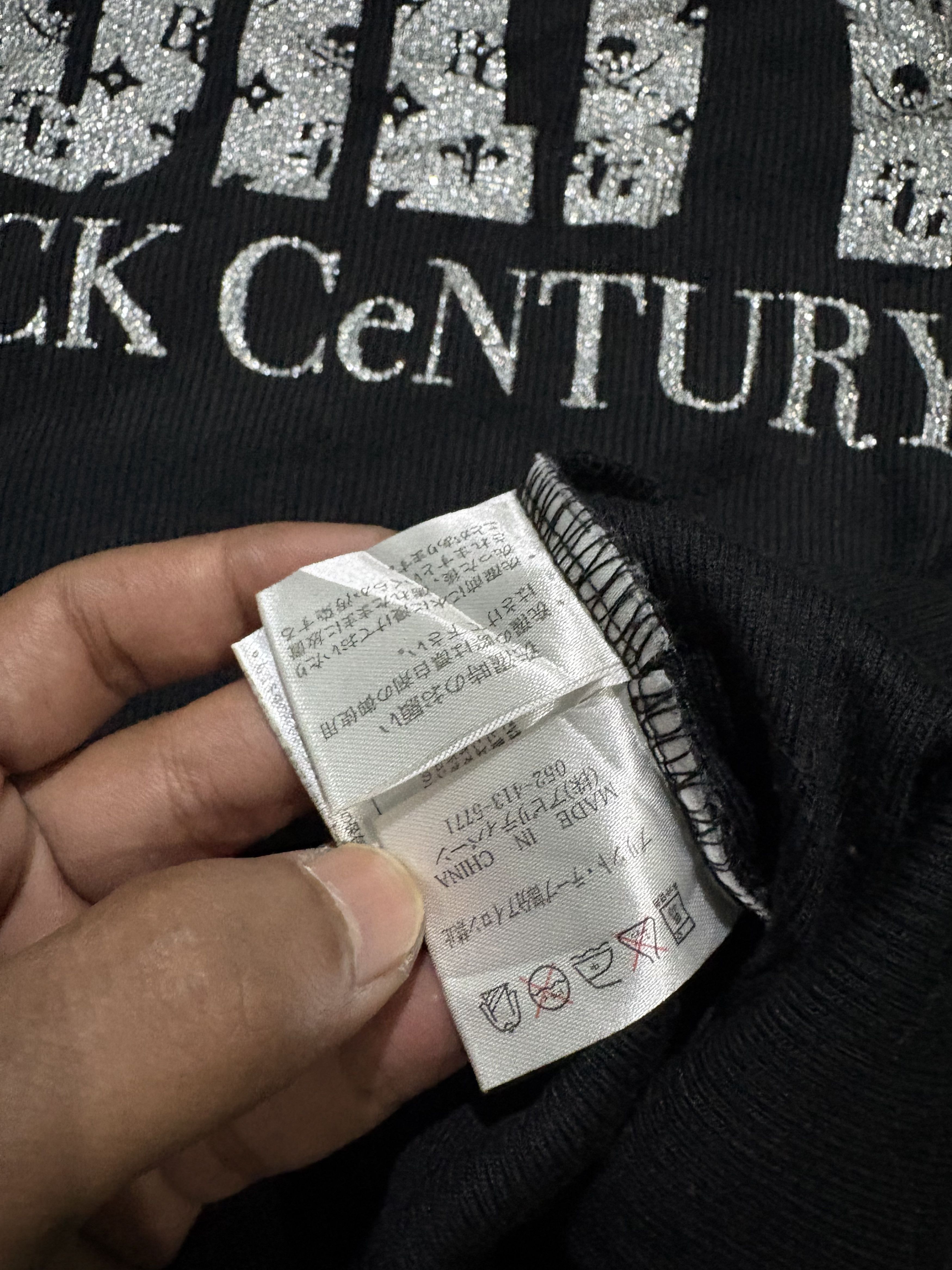 Japanese Brand Sick peom primal point black century LS spaleout Size US L / EU 52-54 / 3 - 7 Thumbnail