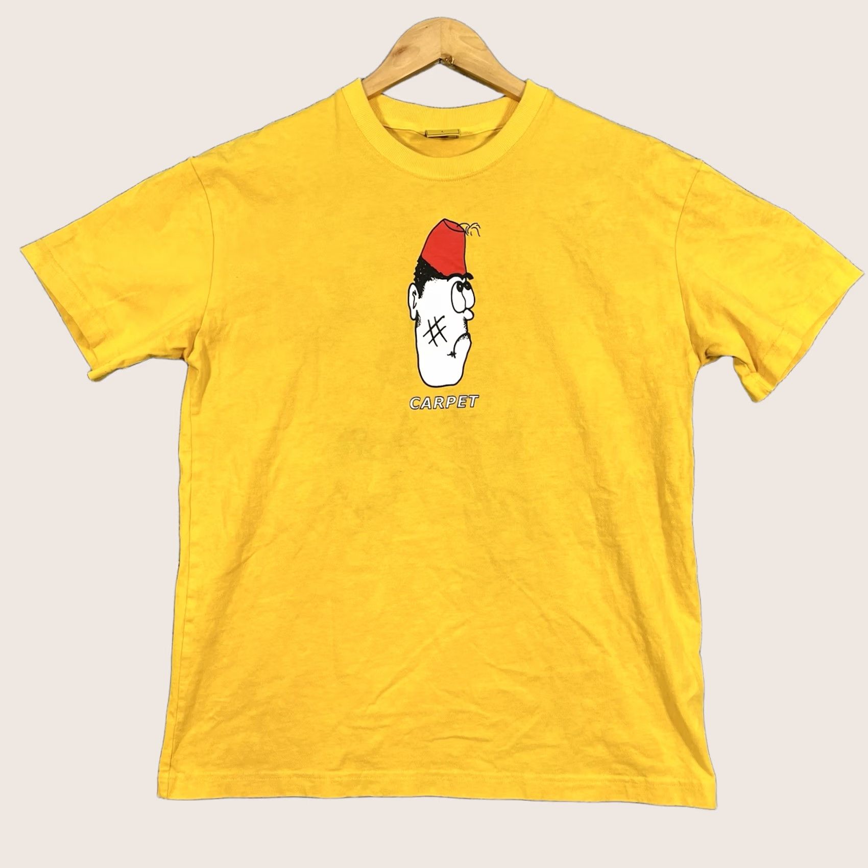 Carpet Company Carpet Company Moroccan Mens L Graphic T Shirt Yellow Streetwear Size US L / EU 52-54 / 3 - 1 Thumbnail