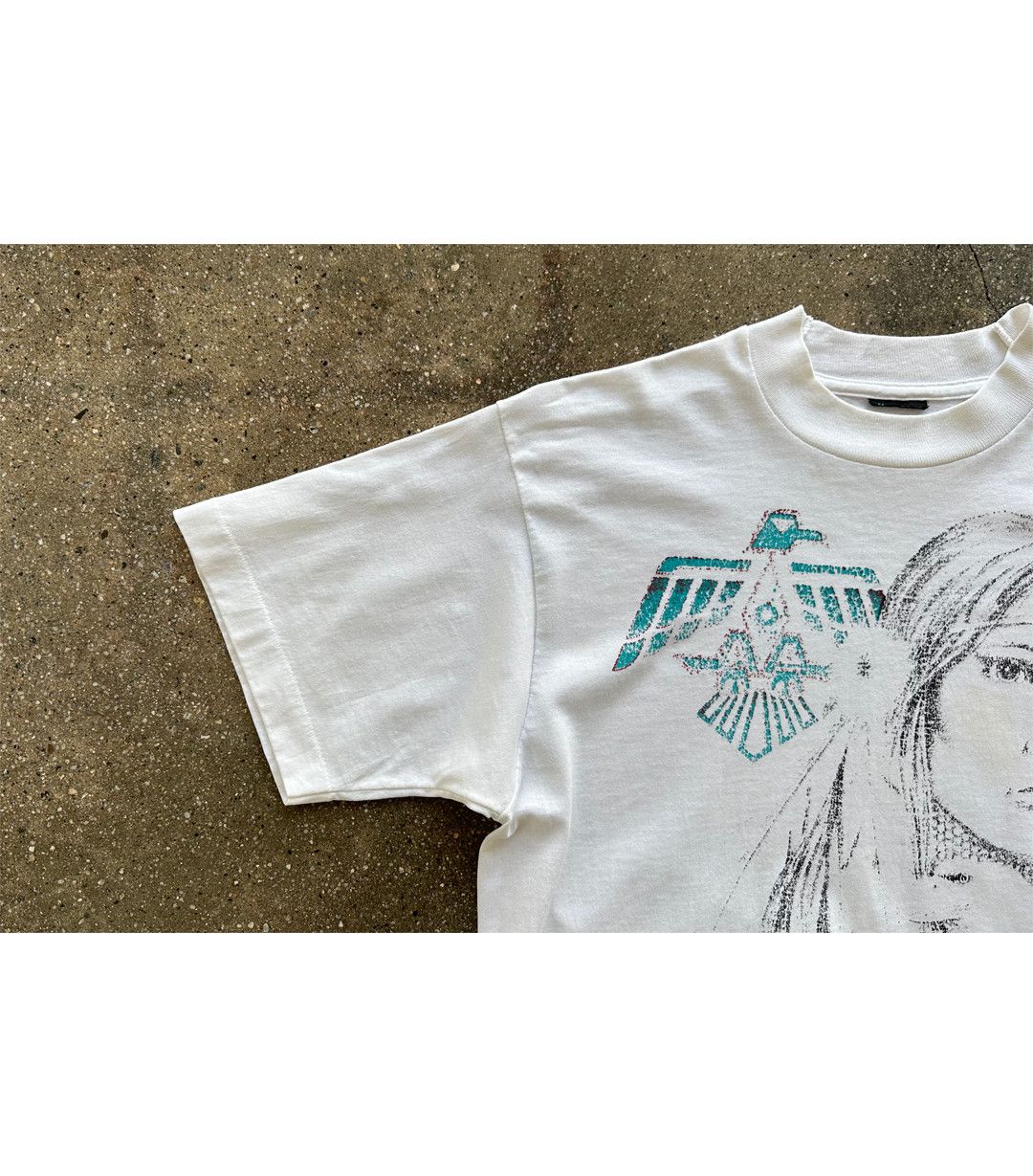 Vintage 90's Vintage Native American Woman T-Shirt Size US M / EU 48-50 / 2 - 3 Thumbnail