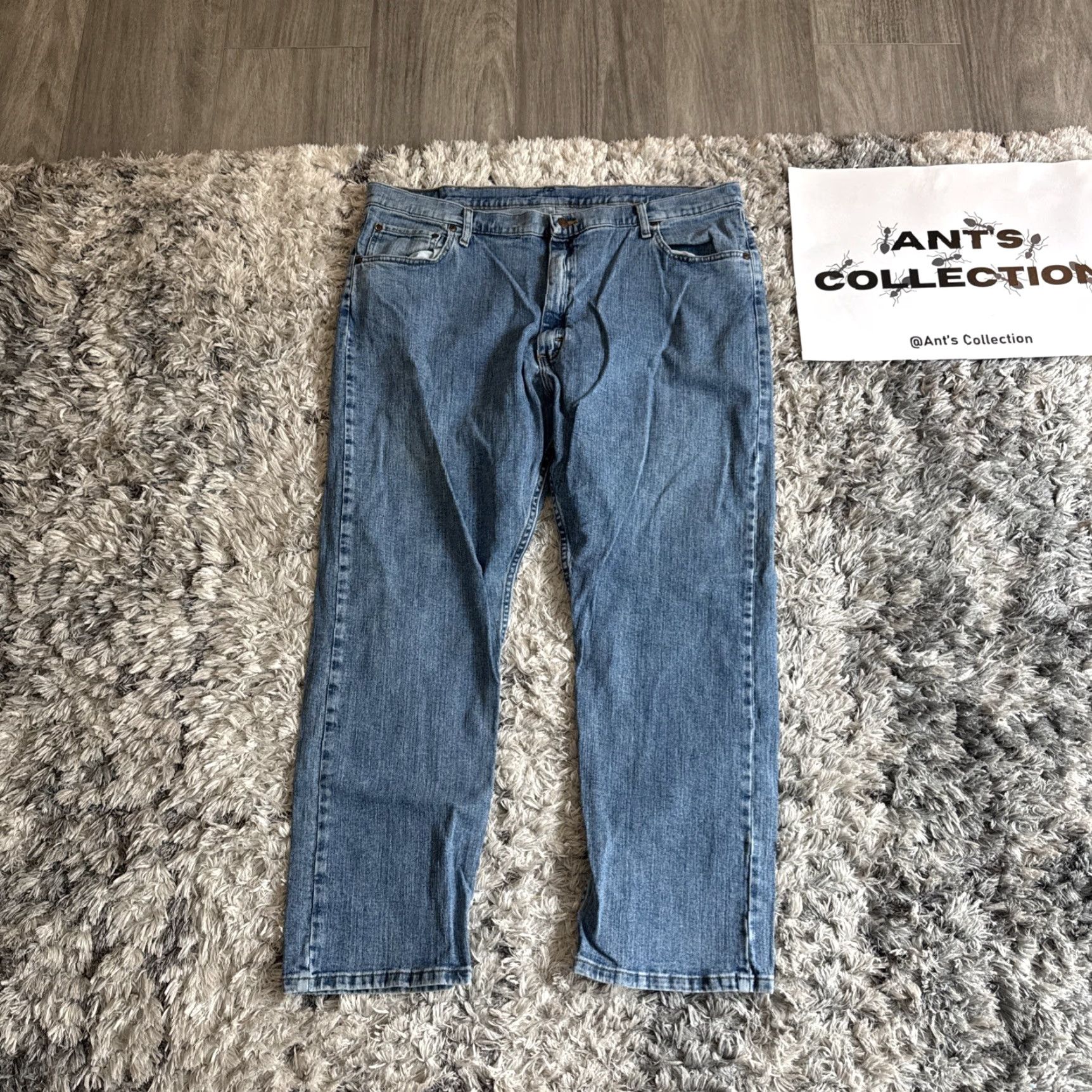 Wrangler VINTAGE Wrangler Jeans Blue Denim Straight 42x30 Men’s Pants Regular Size 42 Inseam 29 Casual Workwear Mens Size US 42 / EU 58 - 4 Thumbnail