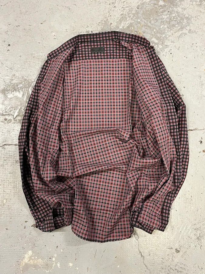 Prada 2000s Prada Black & Red Checkered Shirt Size US M / EU 48-50 / 2 - 7 Thumbnail