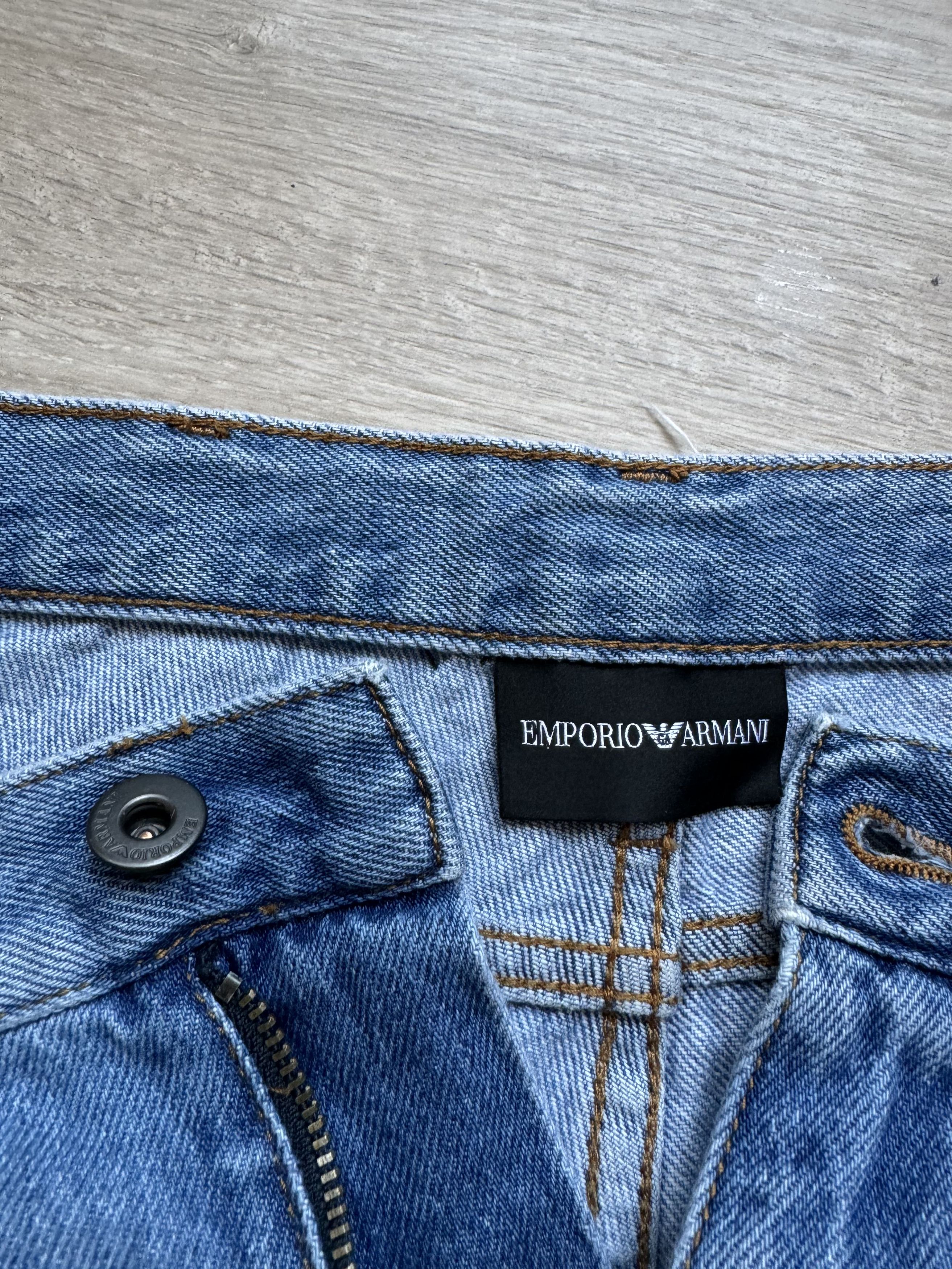 Emporio Armani EMPORIO ARMANI Blue Denim Jeans Regular Fit Size US 31 - 3 Thumbnail
