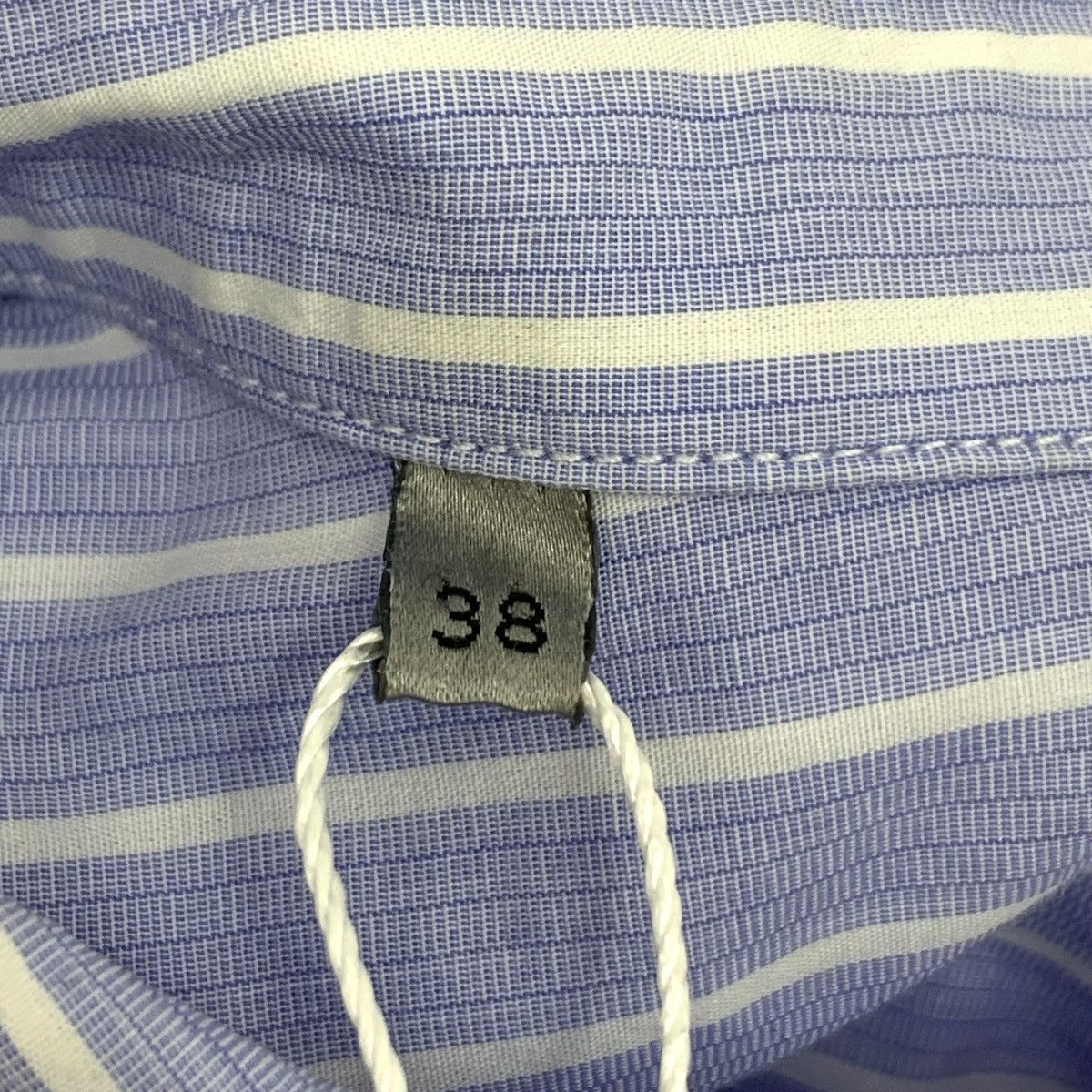 Dior Dior Blue Vertical Striped Cotton Long Sleeve Shirt K26WX Size US M / EU 48-50 / 2 - 7 Thumbnail
