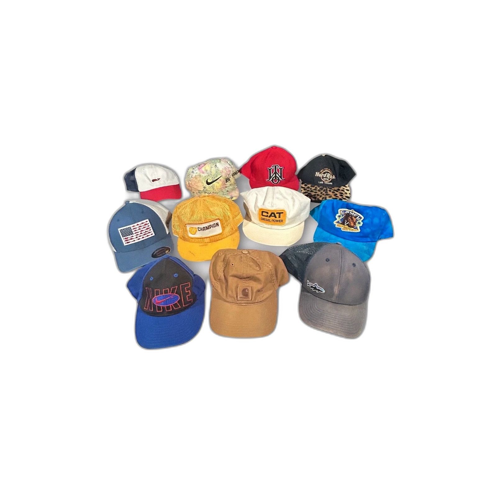 Patagonia Lot of 11 Brand Hats Patagonia Carhartt Nike VTG Reseller Bu Size ONE SIZE - 1 Thumbnail