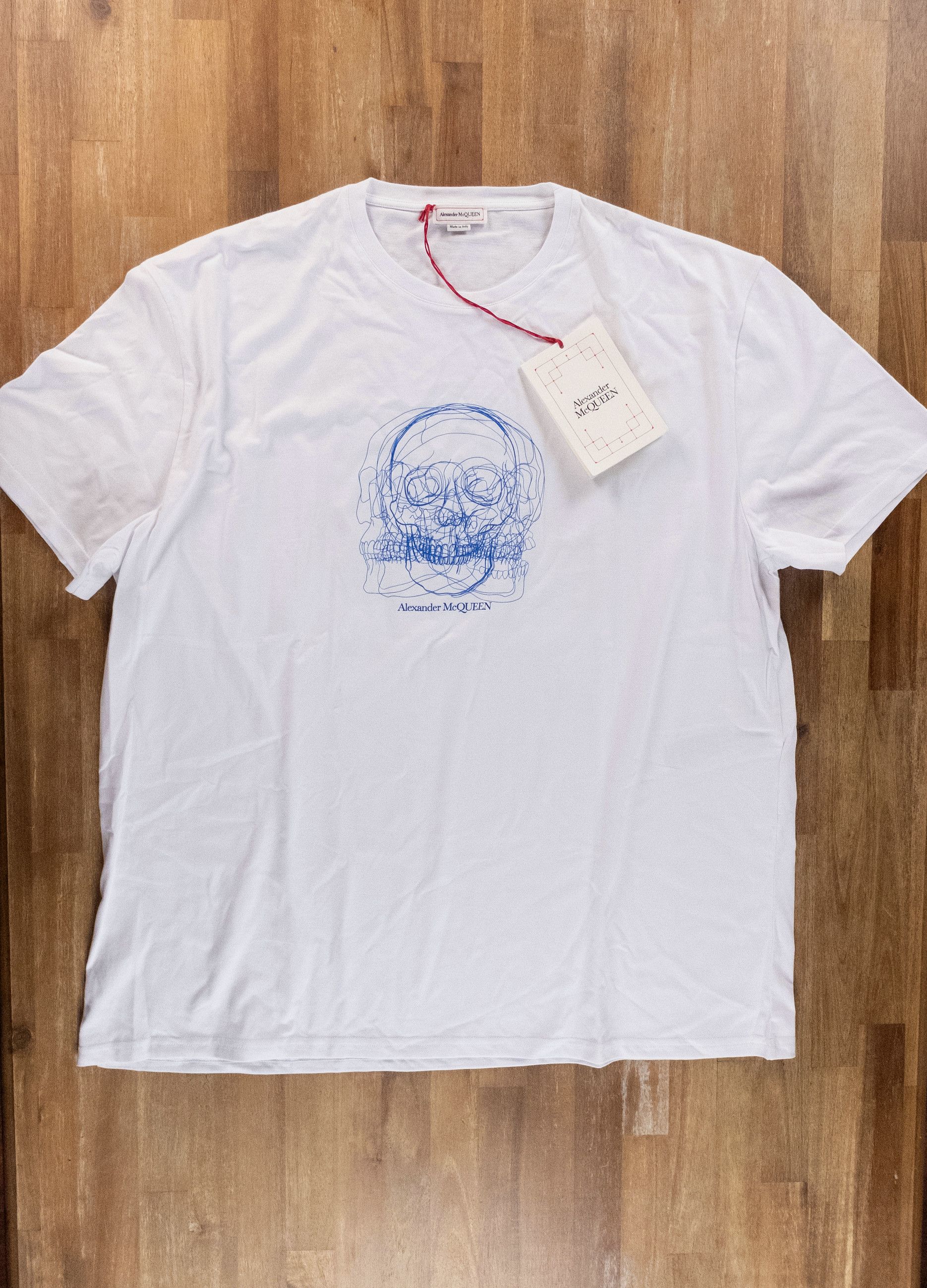Alexander McQueen ALEXANDER MCQUEEN white regular fit Skull t-shirt XL q Size US XL / EU 56 / 4 - 1 Thumbnail