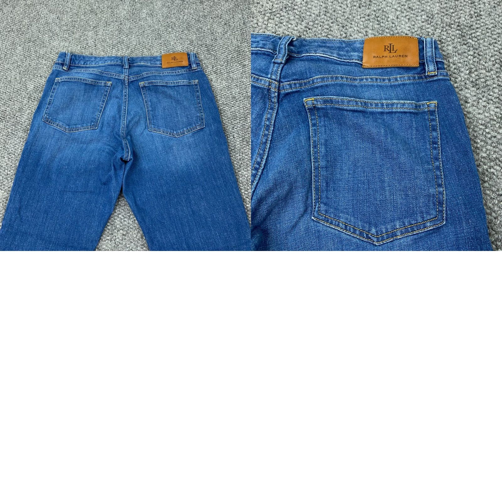 Ralph Lauren Ralph Lauren Jeans Womens Size 12 Blue Faded Stretch Mid Rise Tapered Size 32" / US 10 / IT 46 - 9 Thumbnail