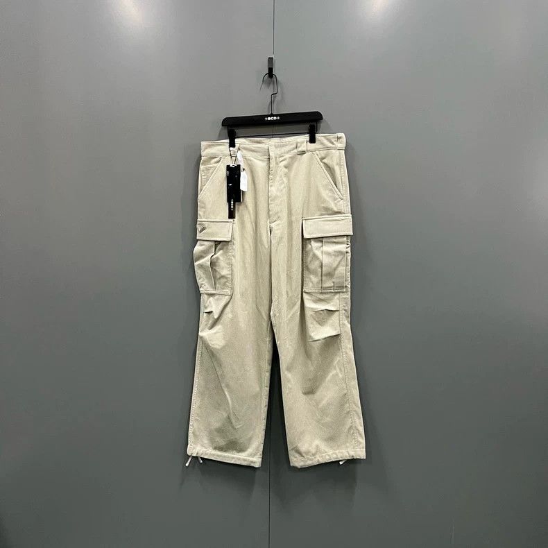 PRADA Beige Corduroy Cargo Pants XL - dmc