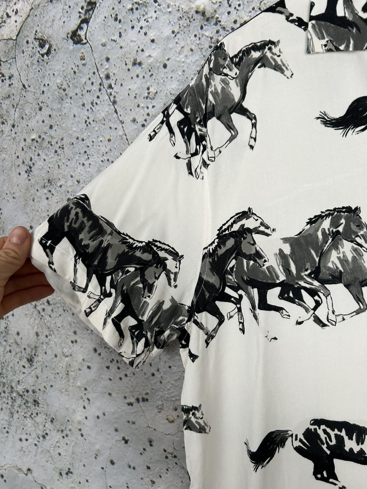 Zara Zara Horses Shirt Avant Garde Hawaiian Summer Alternative Size US M / EU 48-50 / 2 - 4 Thumbnail