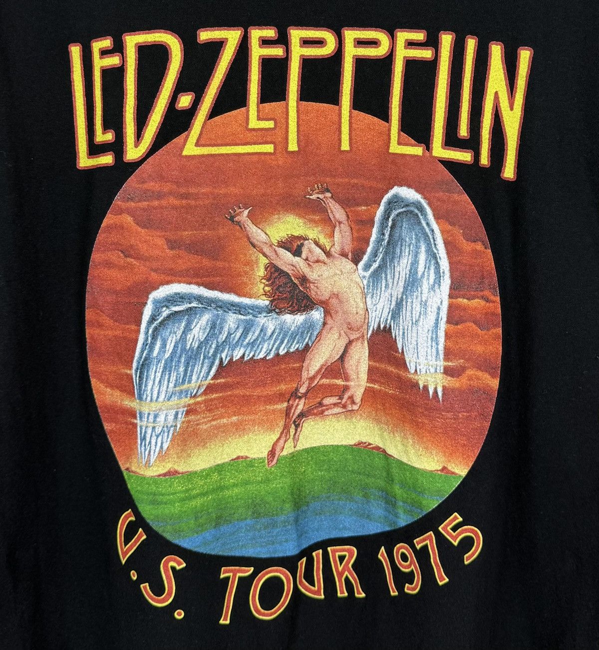 Led Zeppelin Led Zeppelin US Tour 1975 T-Shirt Black Short Sleeve Rock Size US M / EU 48-50 / 2 - 3 Thumbnail