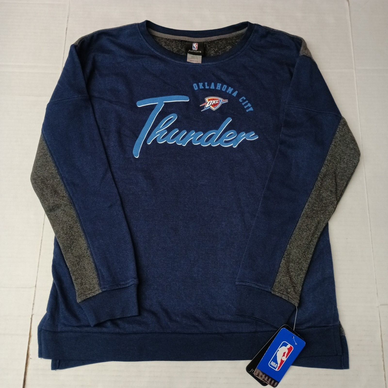 NBA Oklahoma Thunder Blue Juniors Sweatshirt Girl Size L (11-13) Size L / US 10 / IT 46 - 1 Thumbnail