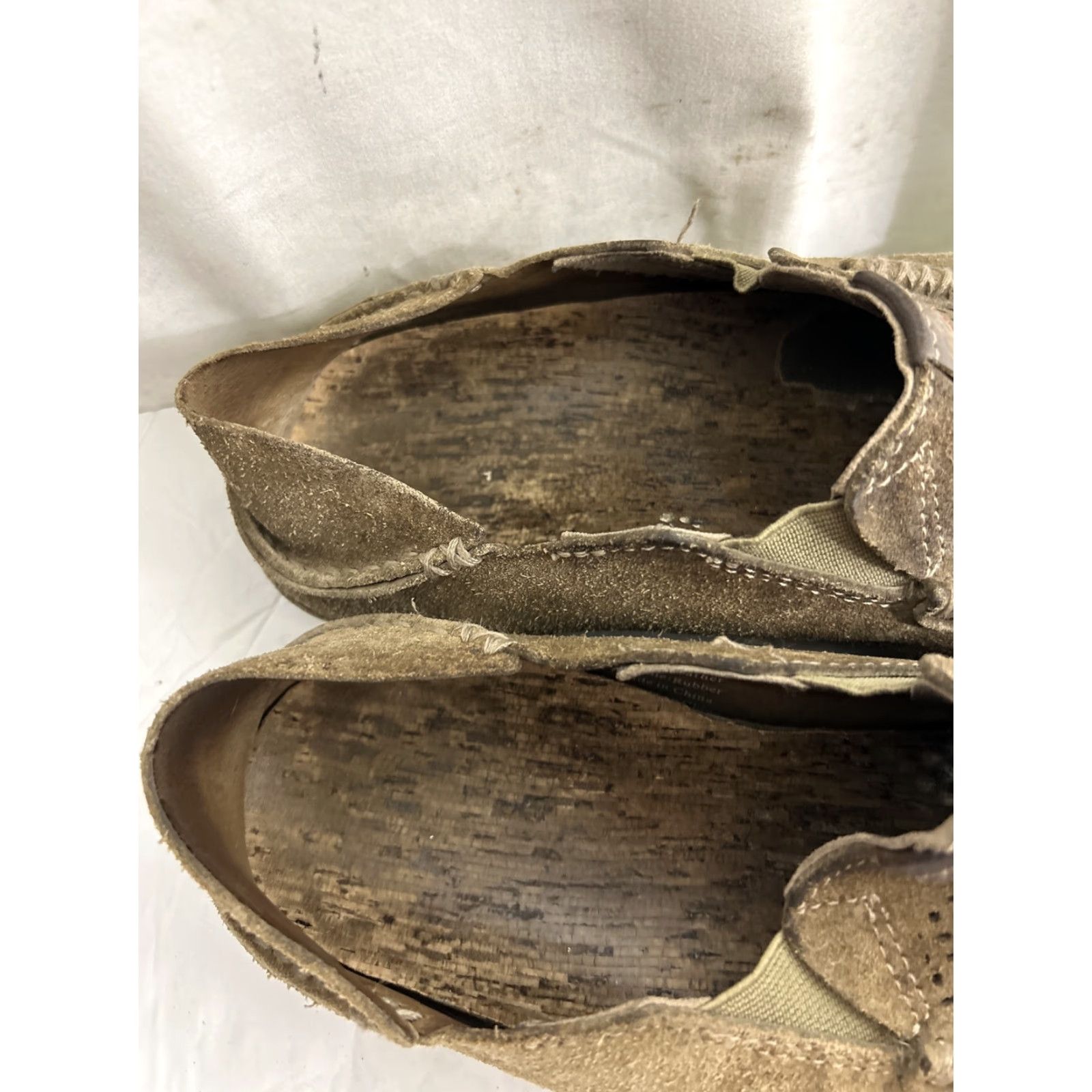 Olukai Olukai Moloa Kohana Drop Heel Light Brown Suede Leather Slip On Loafers Men US 10 EUR 43 Size US 10 / EU 43 - 5 Thumbnail