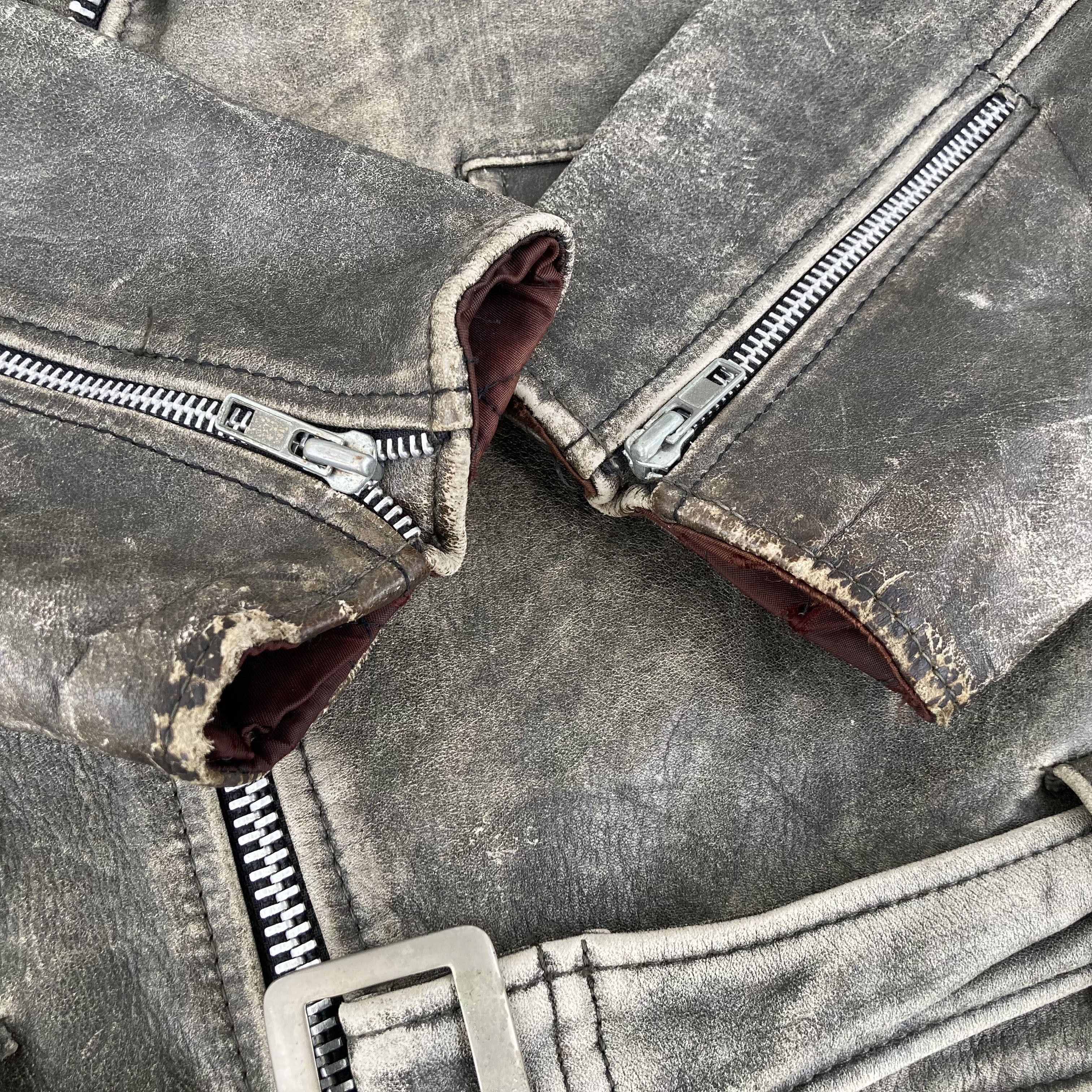 Vintage Vtg Deux2c Men's Rock N Roll Leather Jacket Size US M / EU 48-50 / 2 - 11 Thumbnail