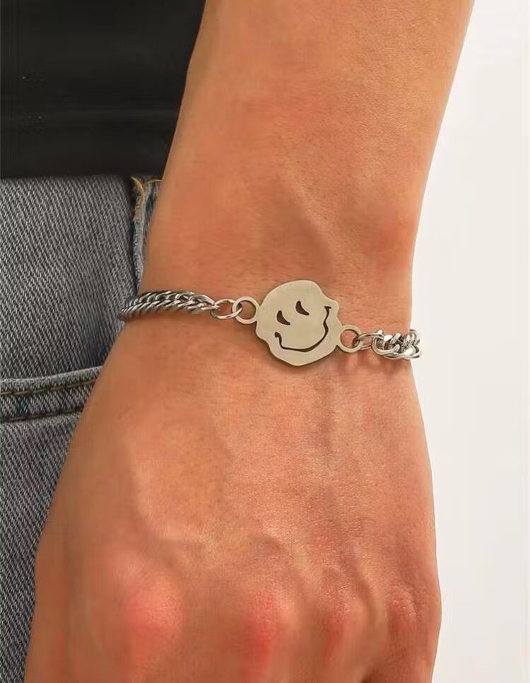 Designer Bracelet with smile face Size ONE SIZE - 2 Thumbnail