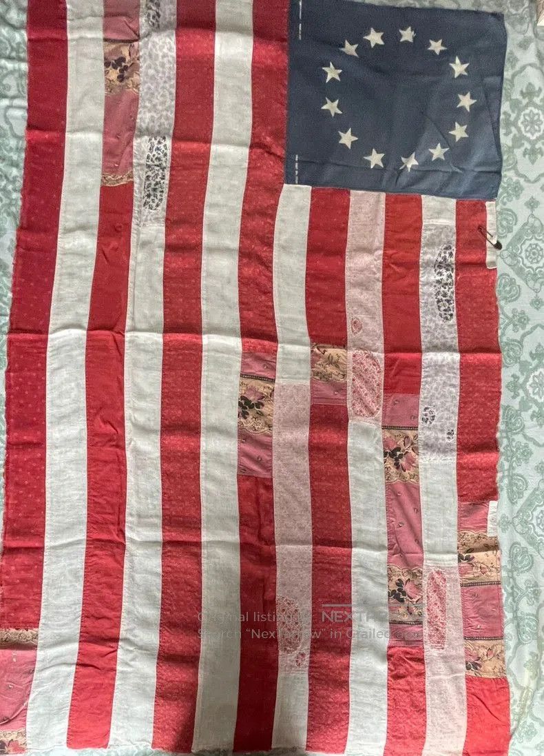Kapital Vintage American Flag Scarf Shawl. Size ONE SIZE - 5 Thumbnail