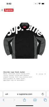 Supreme Supreme shoulder logo track jacket   Grailed
