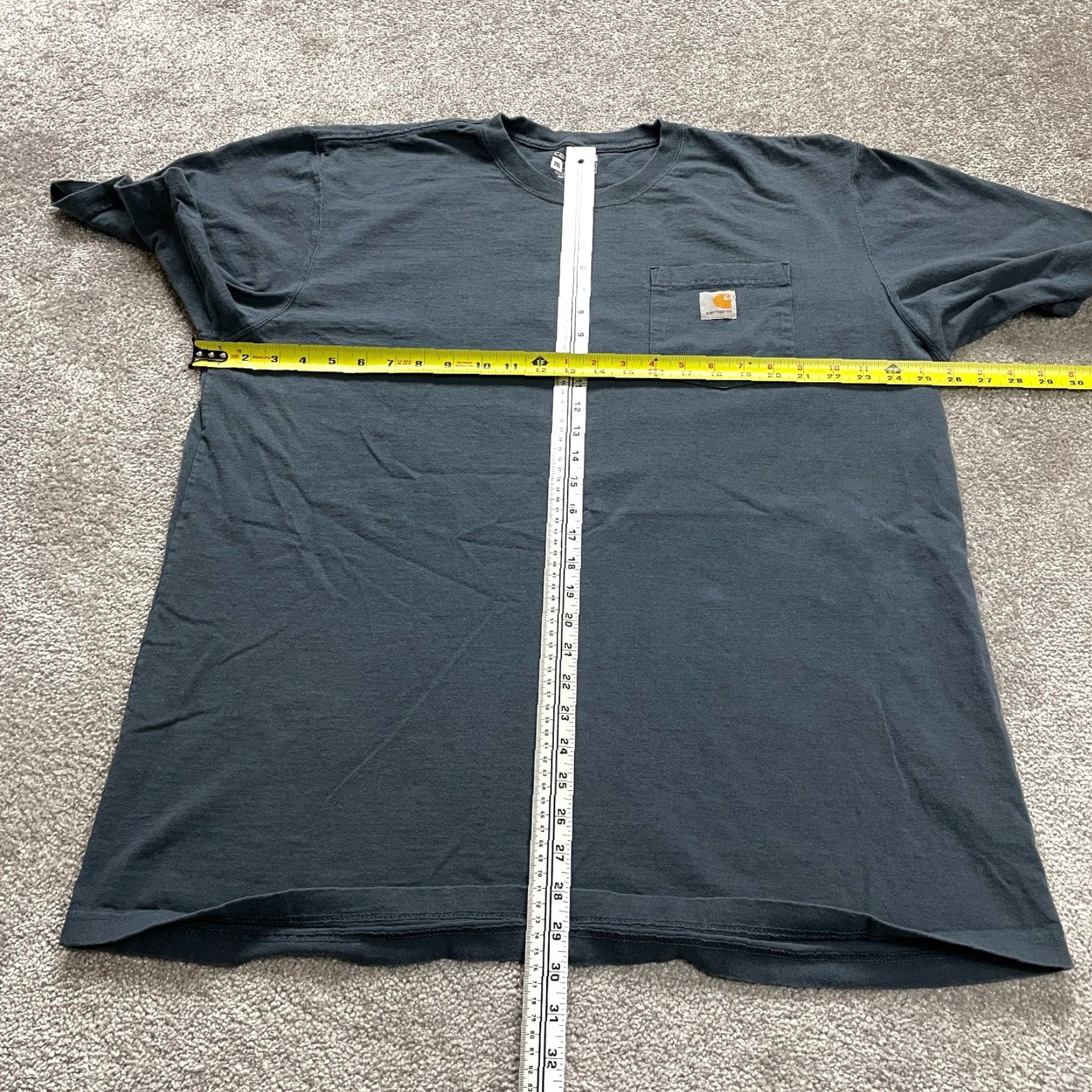 Carhartt Carhartt K87 Loose Fit T-Shirt Mens 2XL Blue Crew Neck Short Sleeve Pocket Tee Size US XXL / EU 58 / 5 - 7 Thumbnail