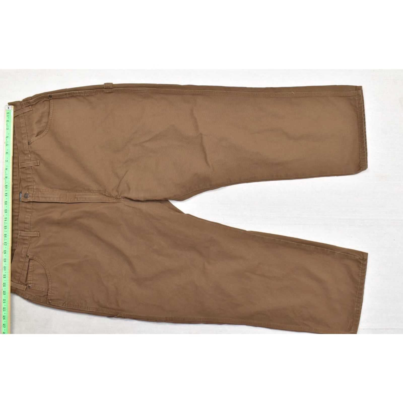Dickies Dickies Men's Brown Duck Canvas Carpenter Pants Size 48x30 Regular Loose Fit Workwear Straight Leg Mens Brown 48x30 Size US 32 / EU 48 - 3 Thumbnail