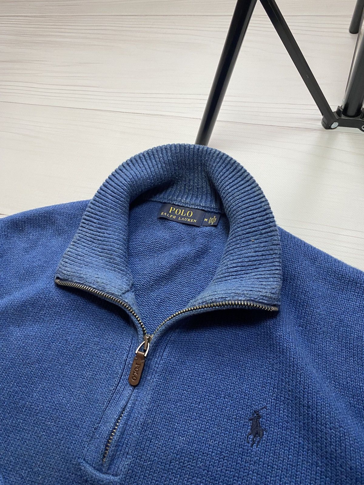 Polo Ralph Lauren Vintage Polo Ralph Lauren 1/4 zip USA faded knit y2k sweater Size US M / EU 48-50 / 2 - 10 Thumbnail