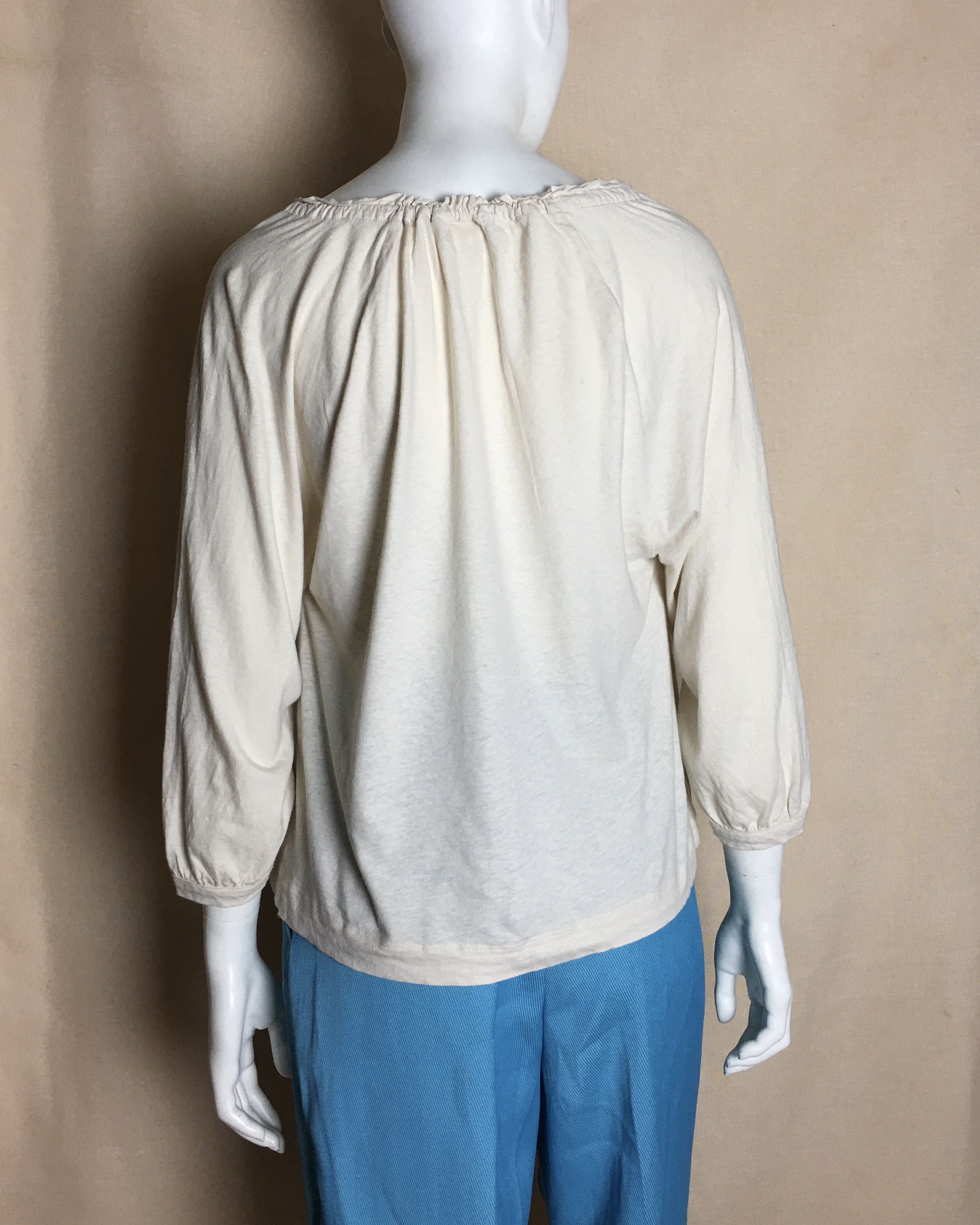 Designer TOAST Cotton Linen Blend Top Blouse Size XS Size XS / US 0-2 / IT 36-38 - 2 Thumbnail