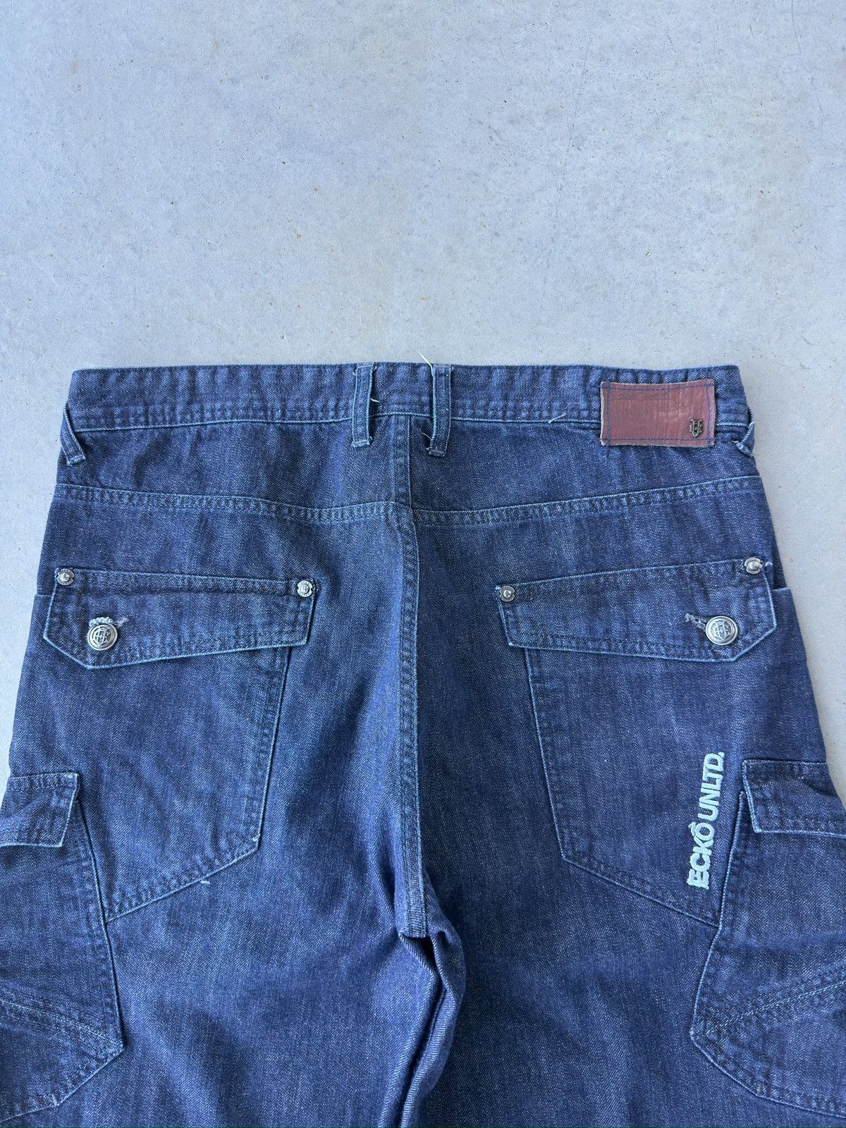 Southpole Vtg y2k Ecko Unltd. Baggy Denim Jeans Shorts Size US 36 / EU 52 - 3 Thumbnail