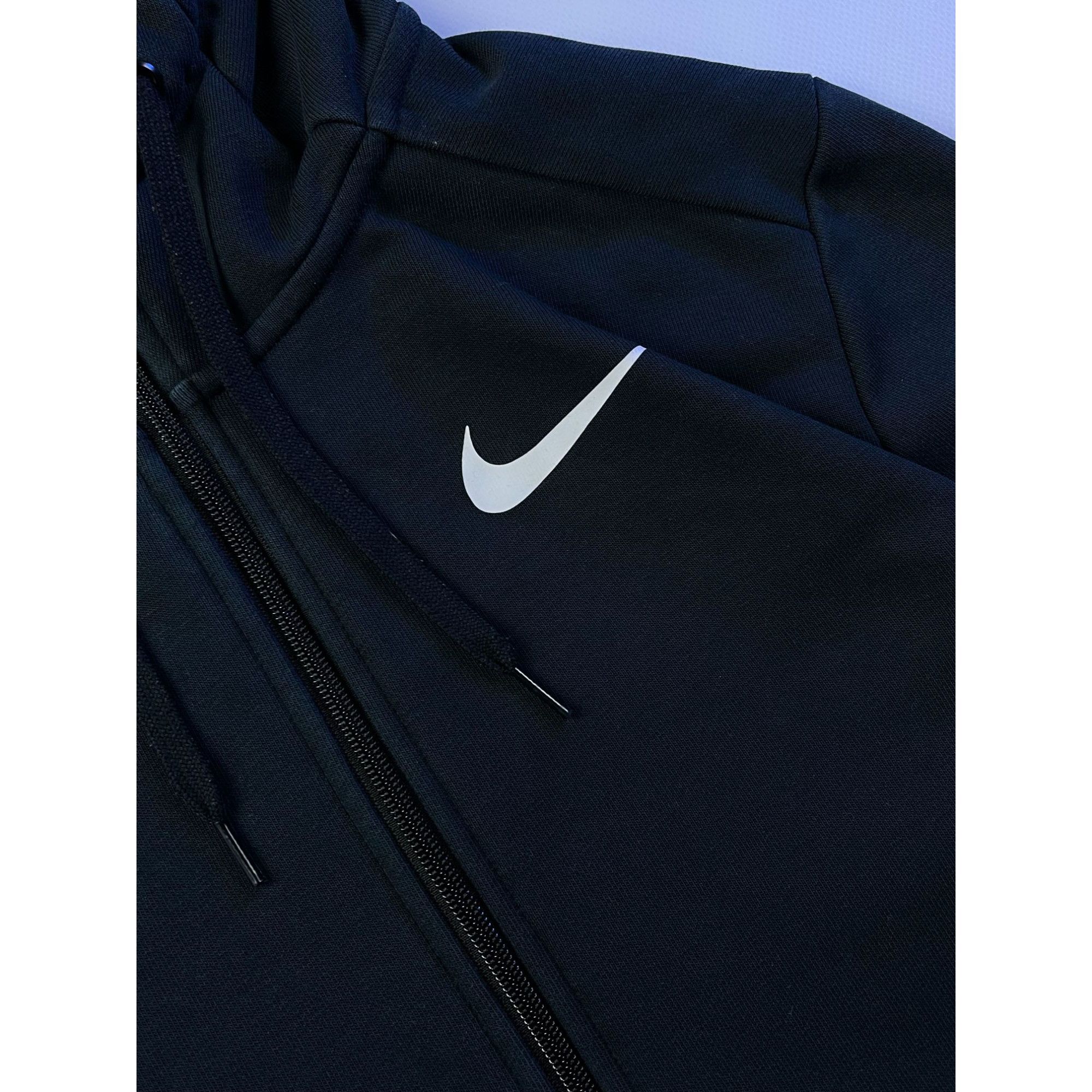 Nike × Vintage Nike Basic Dri-Fit Black Full-Zip Hoodie M Size US M / EU 48-50 / 2 - 2 Thumbnail