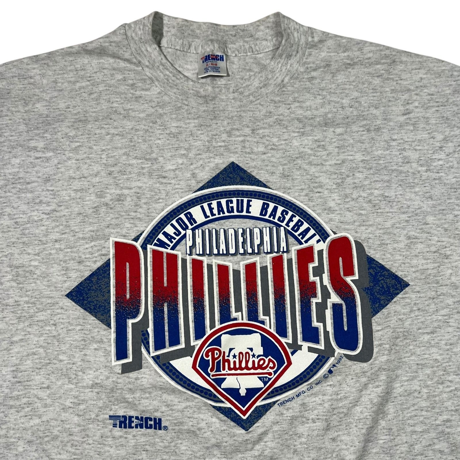 MLB × Trench USA × Vintage Vintage 1992 Trench Philadelphia Phillies MLB tee (L) Size US L / EU 52-54 / 3 - 2 Thumbnail