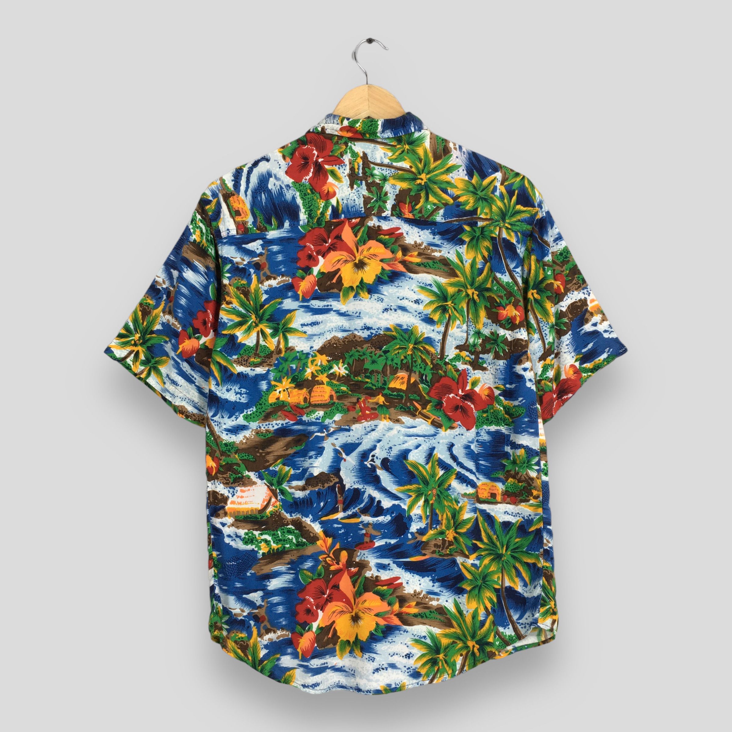 Other 90s Hawaiian Coconut Tree Beach View Button Up Shirt Small Size US S / EU 44-46 / 1 - 6 Thumbnail