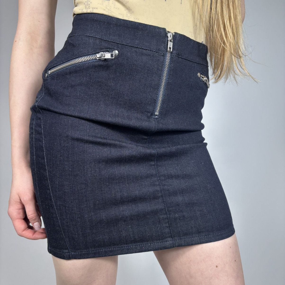 Diesel Vintage Y2K Diesel Japanese Jeans Midi Skirt Casual Style Size 29" - 1 Thumbnail