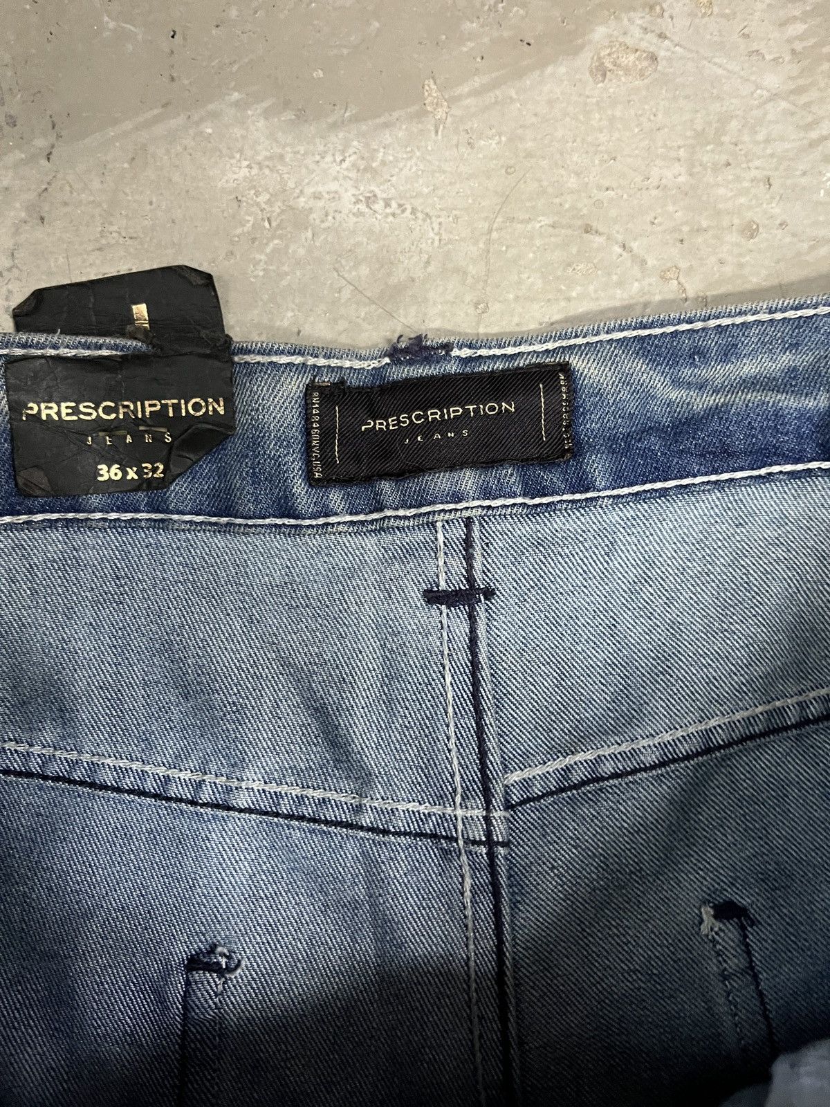 If Six Was Nine WASHED DENIM PAINT SPLATTER JEANS JUNYA HELMUT LANG STYLE Size US 34 / EU 50 - 8 Thumbnail