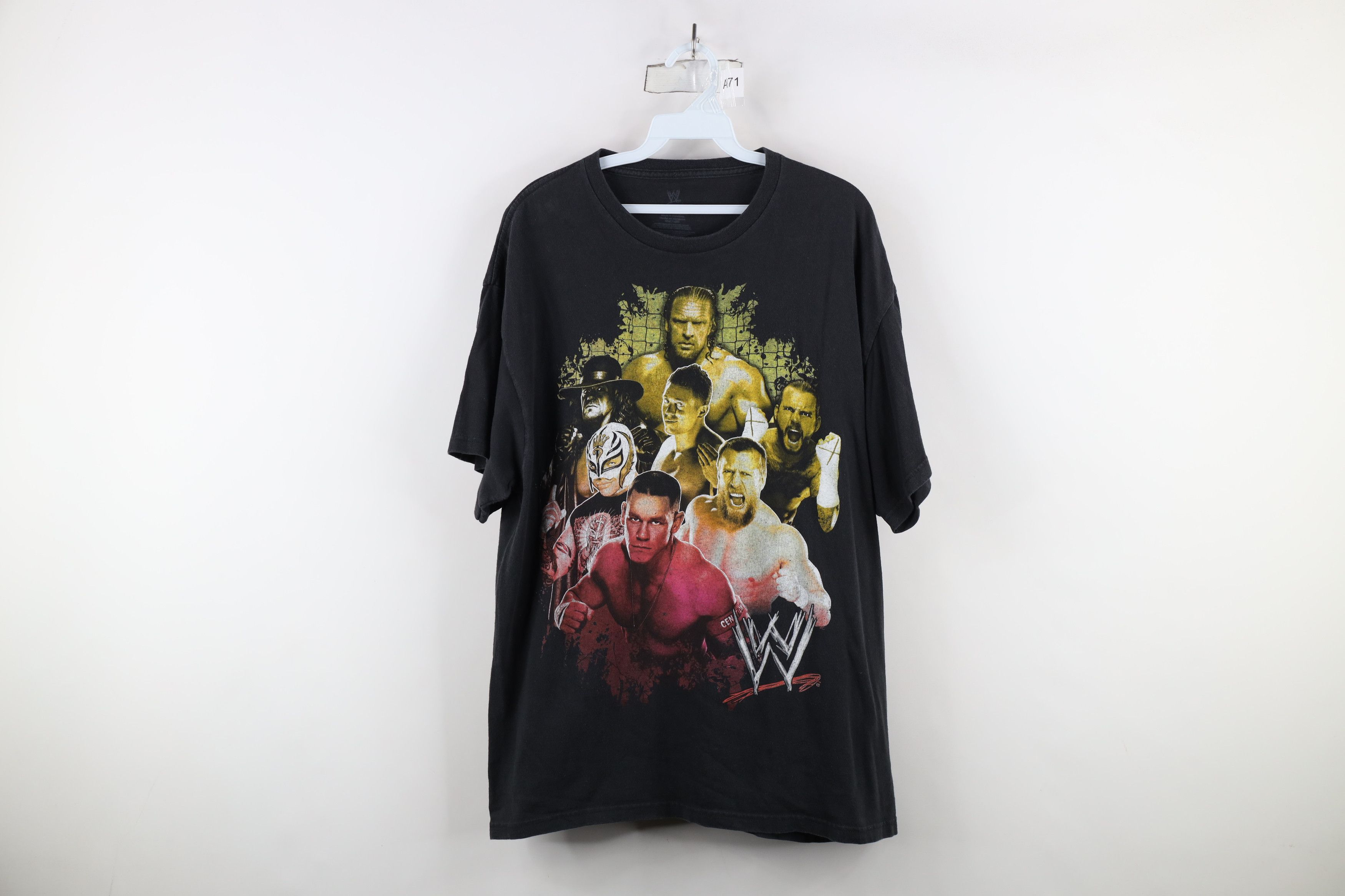 Vintage Y2K WWE Wrestling CM Punk Cena Undertaker Triple H T-Shirt Size US XL / EU 56 / 4 - 1 Thumbnail