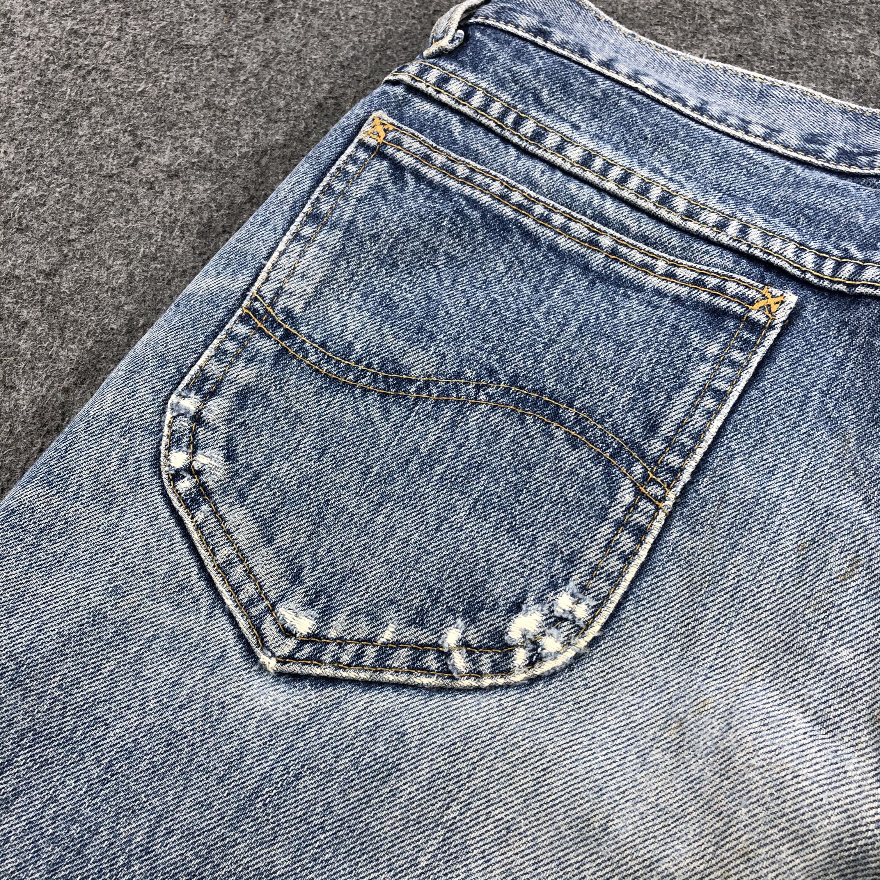 Lee Vintage Blue Wash Lee Jeans-J1847 Size US 32 / EU 48 - 10 Thumbnail
