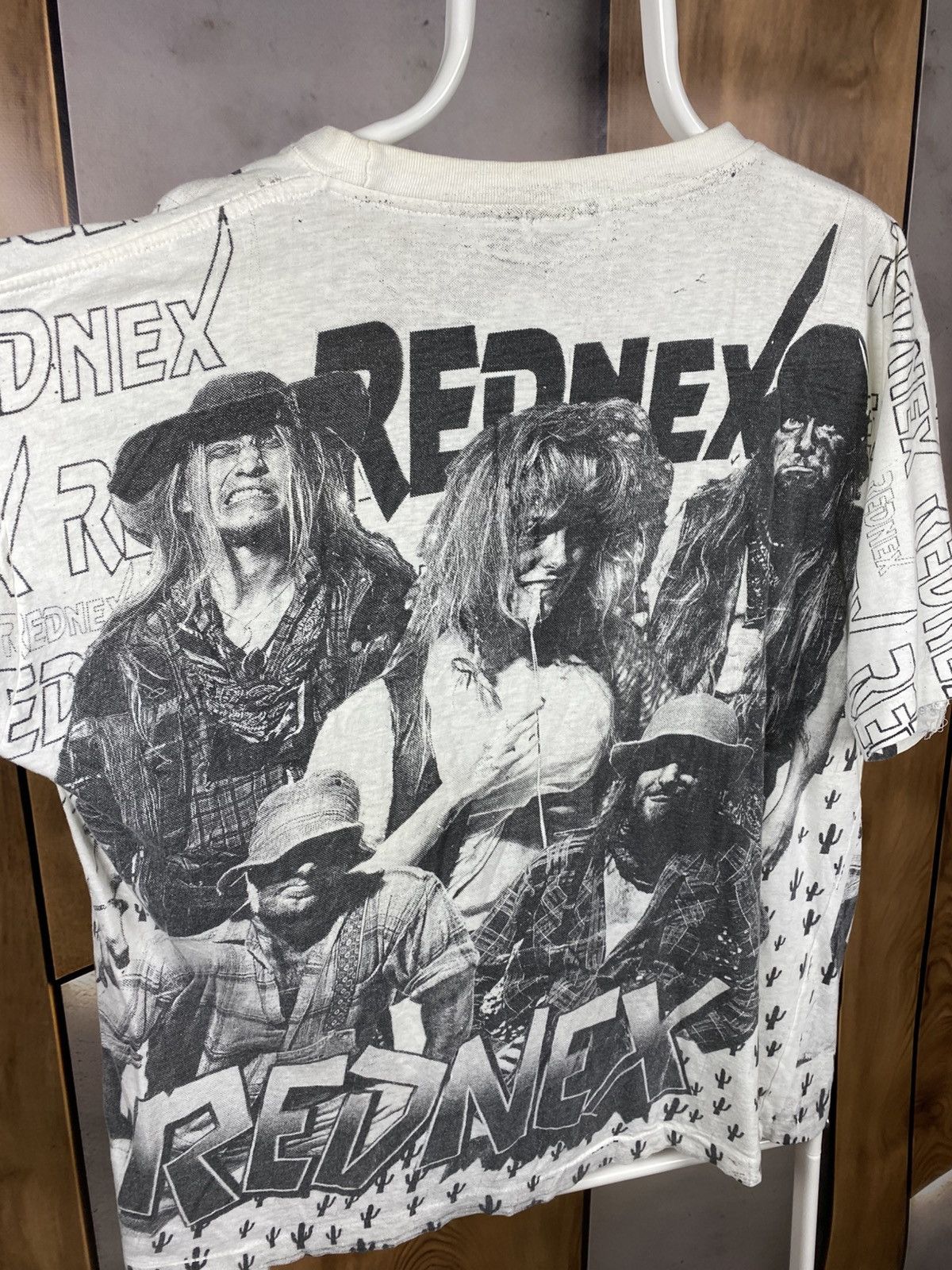 Band Tees 🎸Vintage 90s T-Shirt Rednex Overprint VTG Eye Pop Tee🎸 Size US XXL / EU 58 / 5 - 4 Thumbnail